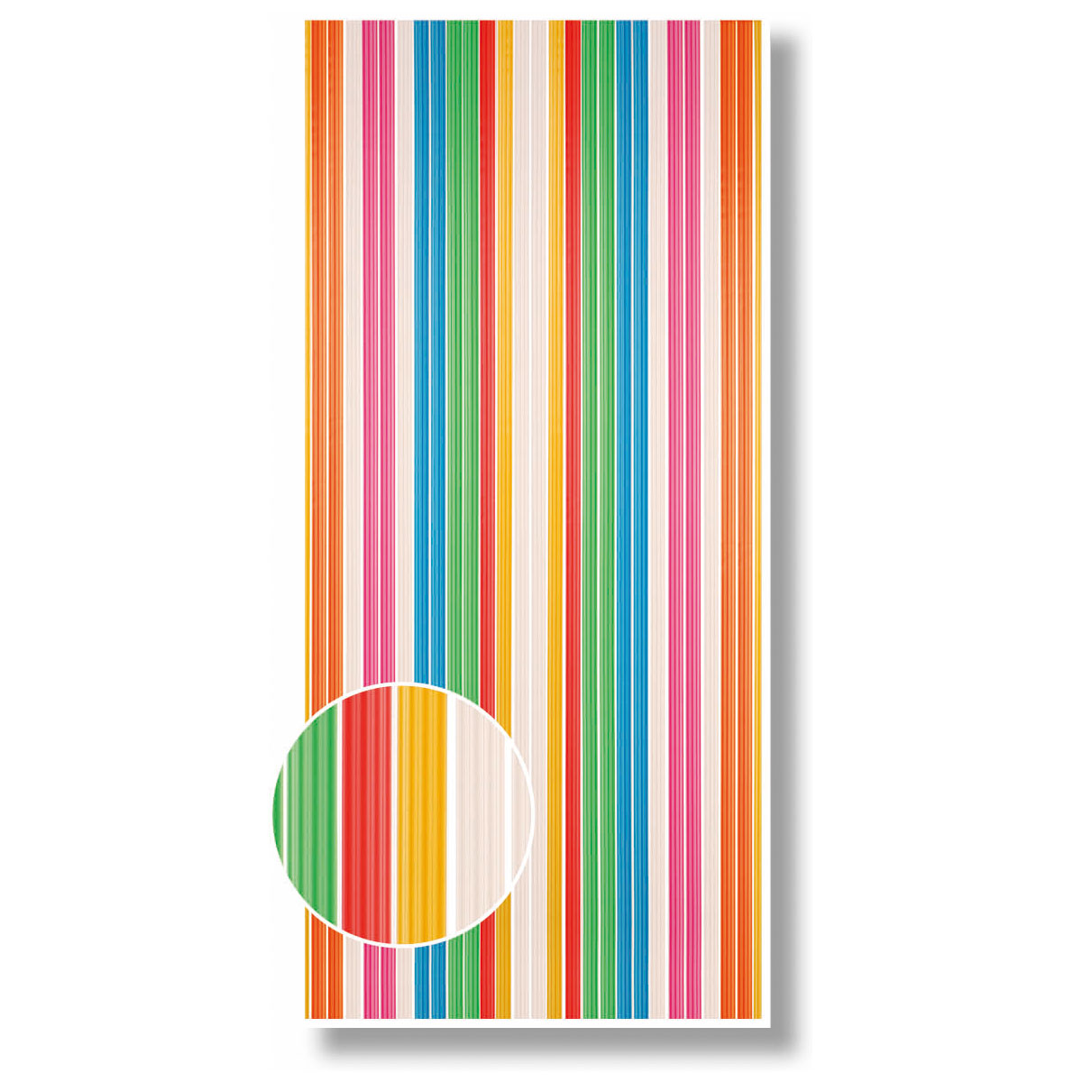 Streifenvorhang aus PE Folie bunt Bild 3