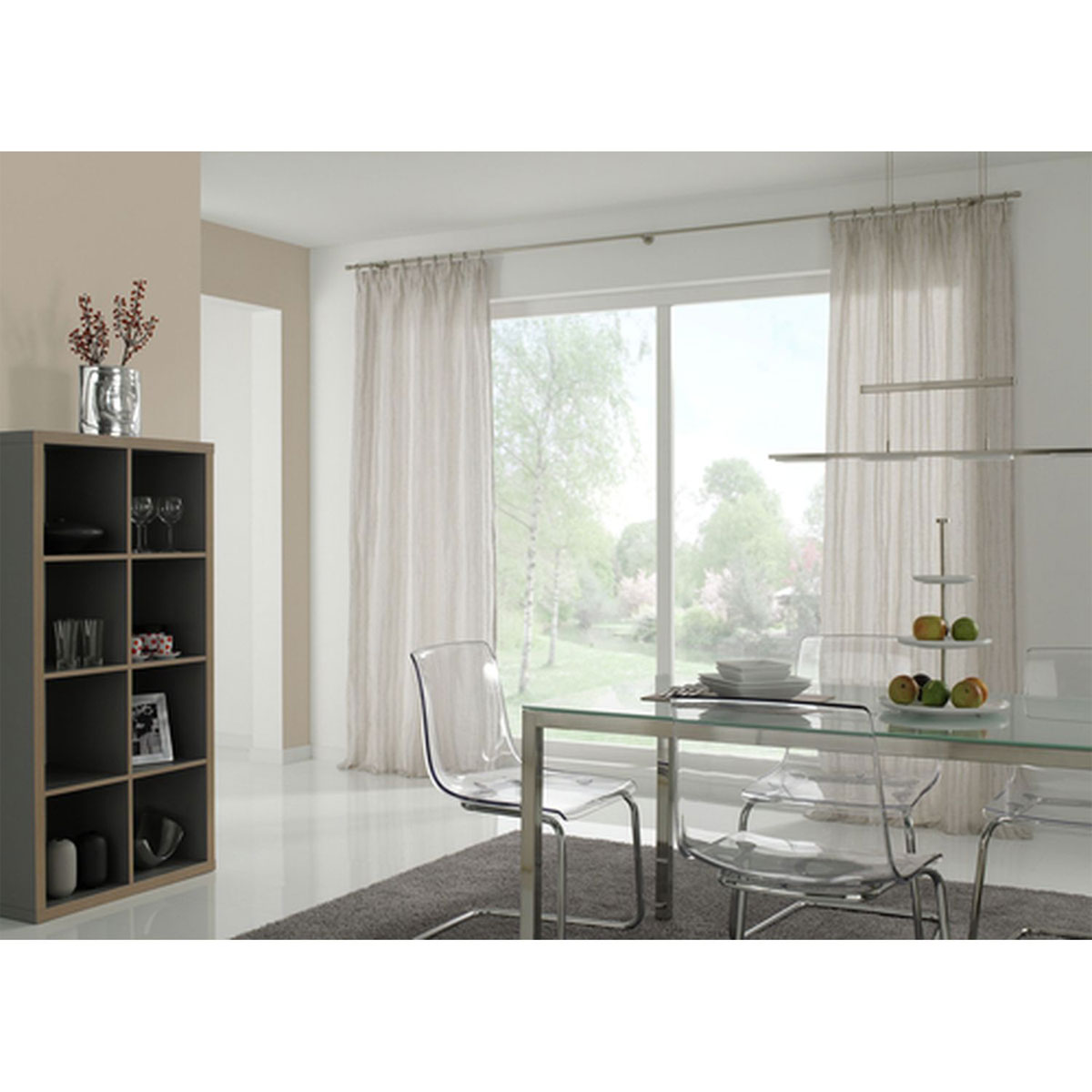 Gardinia Träger offen für Durchmesser 16 mm 7,5 cm Edelstahl-optik Bild 3