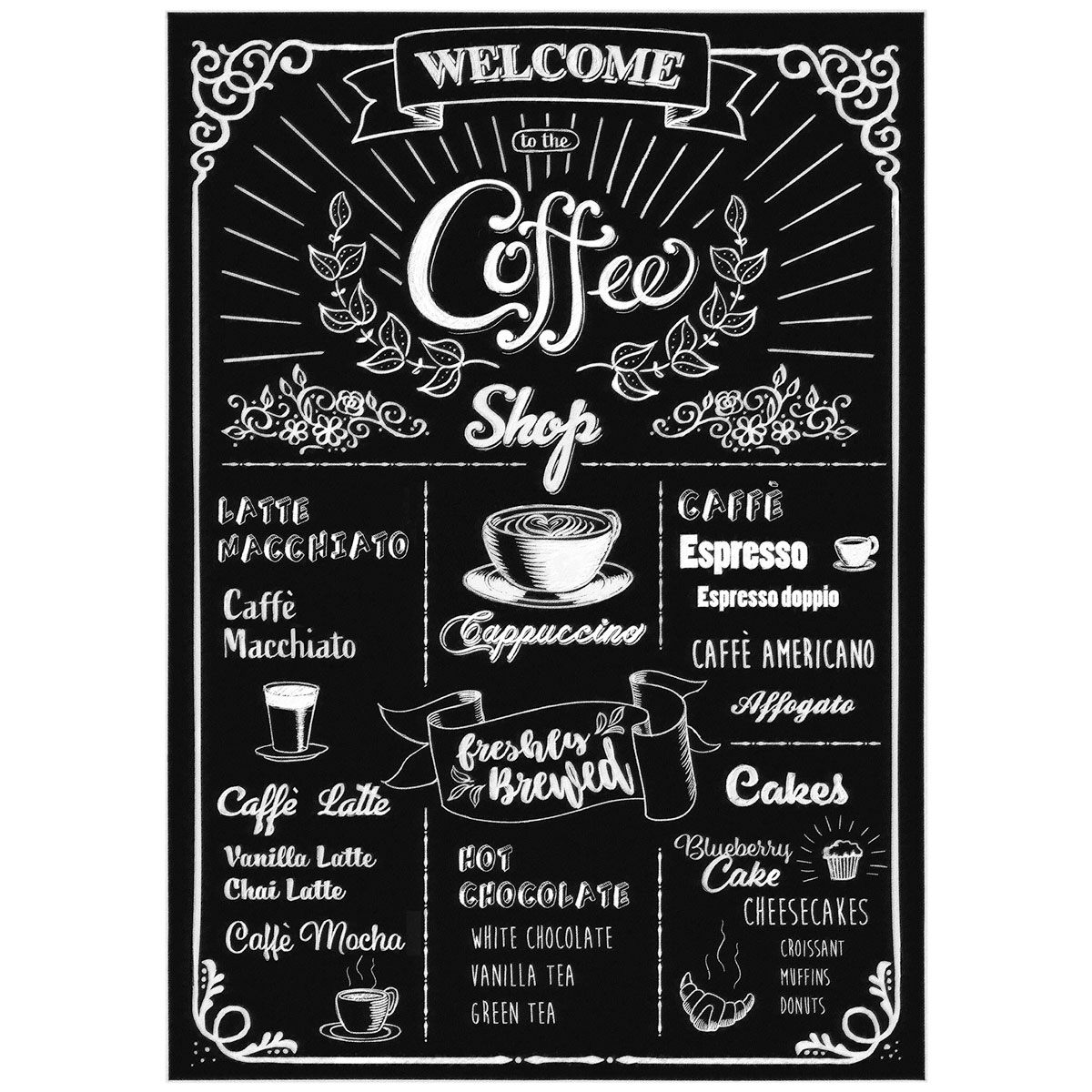 Komar  Wandtattoo Coffeeshop 50x70 cm Bild 2