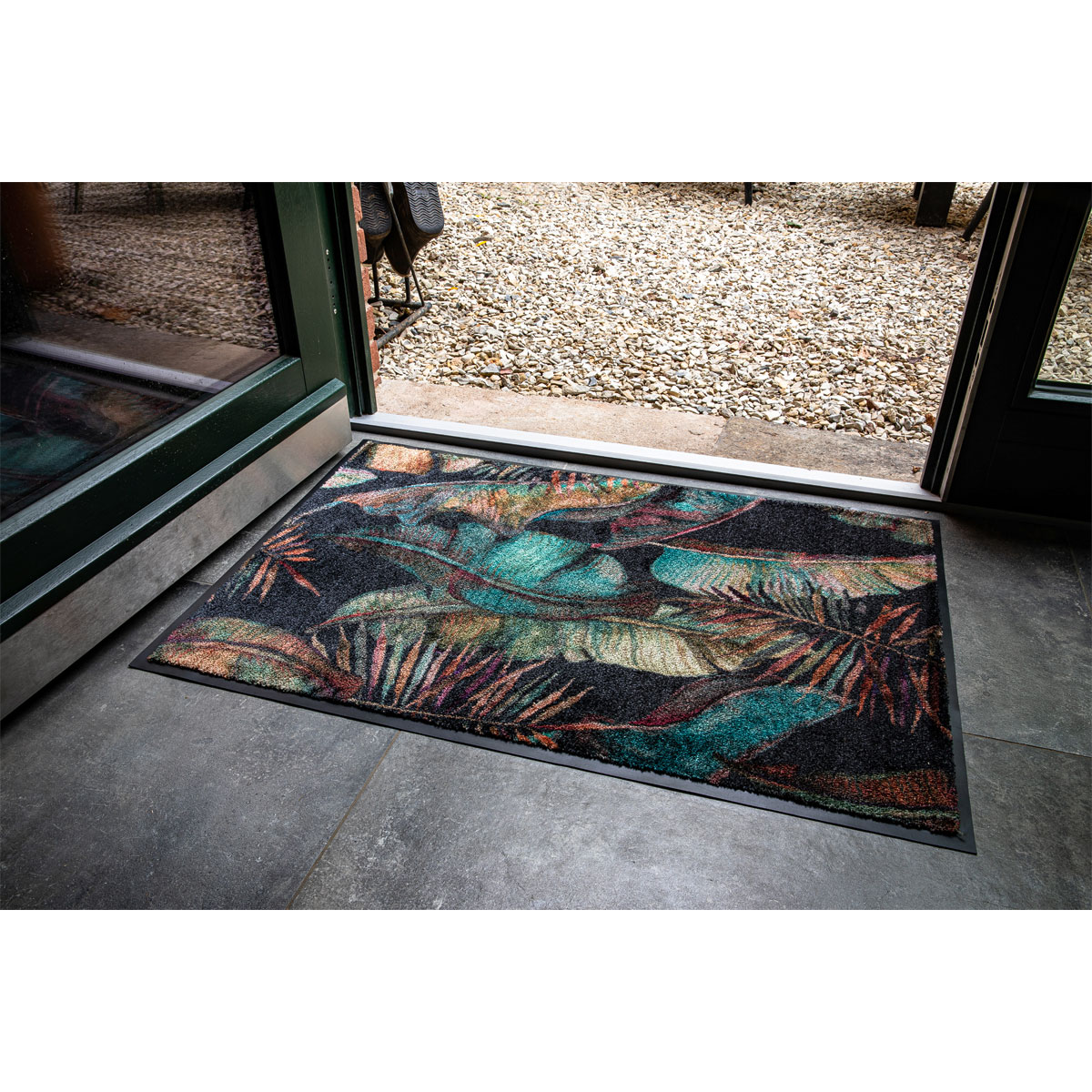 Schöner Wohnen  Schmutzfangmatte Miami 67x100 cm Jungle anthrazit Bild 5