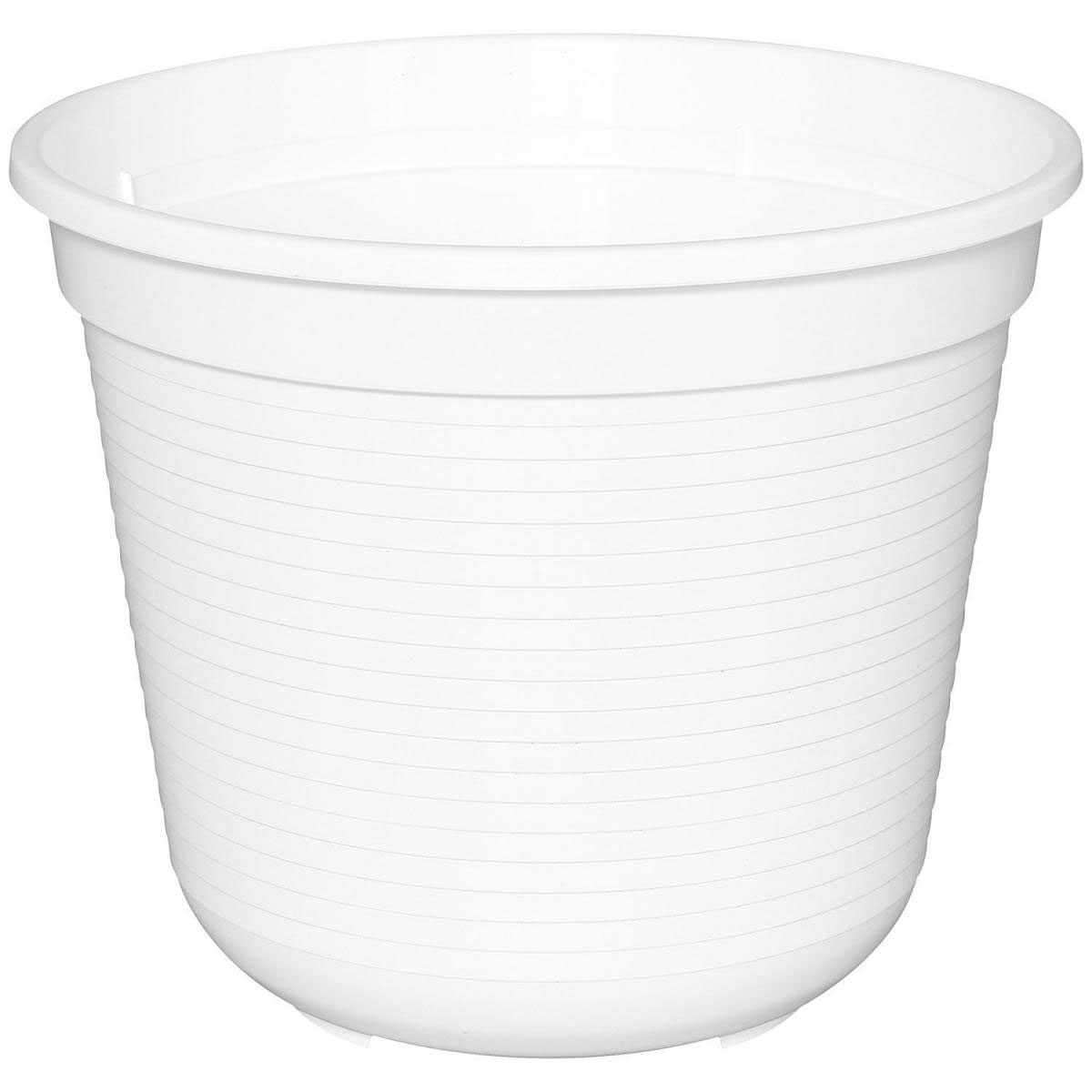 Geli Blumentopf Kunststoff 18 cm weiß