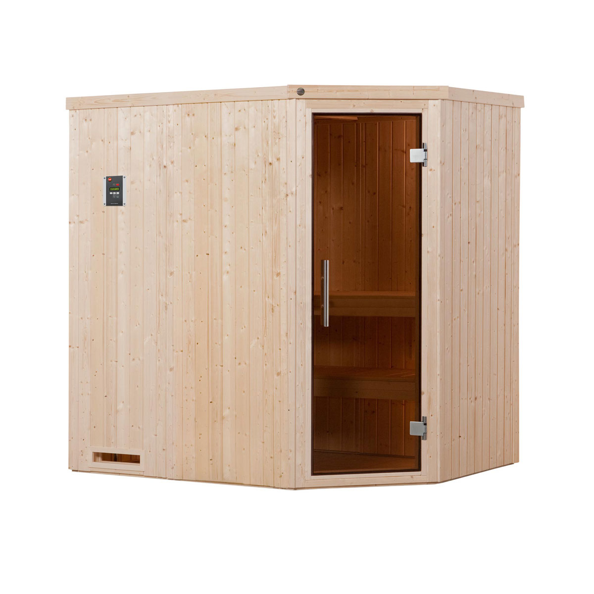 Weka  Elementsauna Halmstad Größe 2 Sparset 7,5 kW OS Glastuer und Fenster