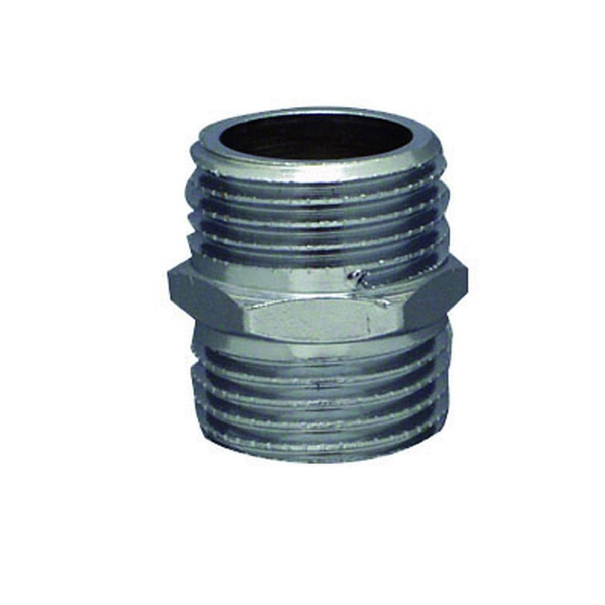 Chrom Doppelnippel 1/2