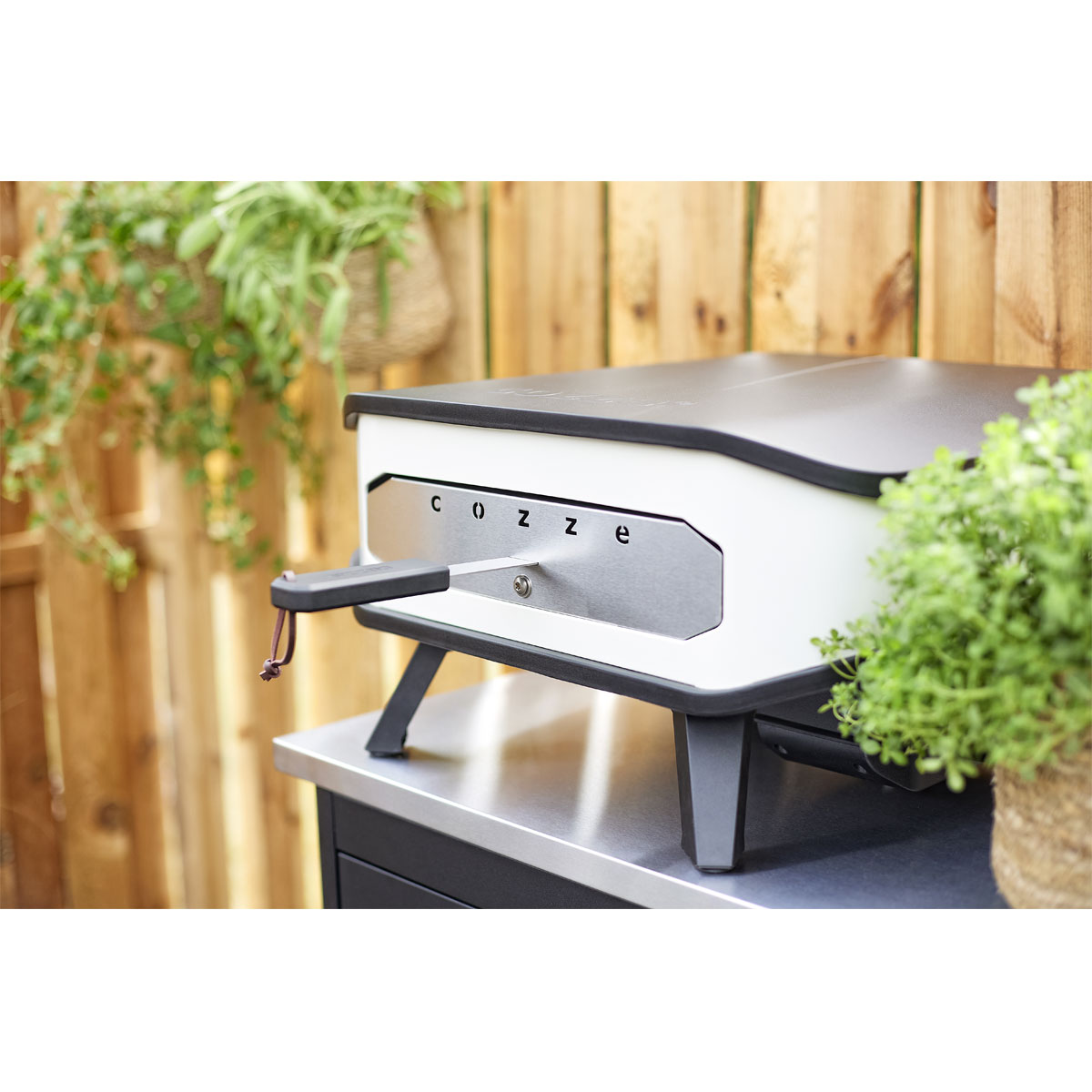 COZZE Pizzaofen Elektro 230V mit Tür und Pizzastein 2200 W Bild 7