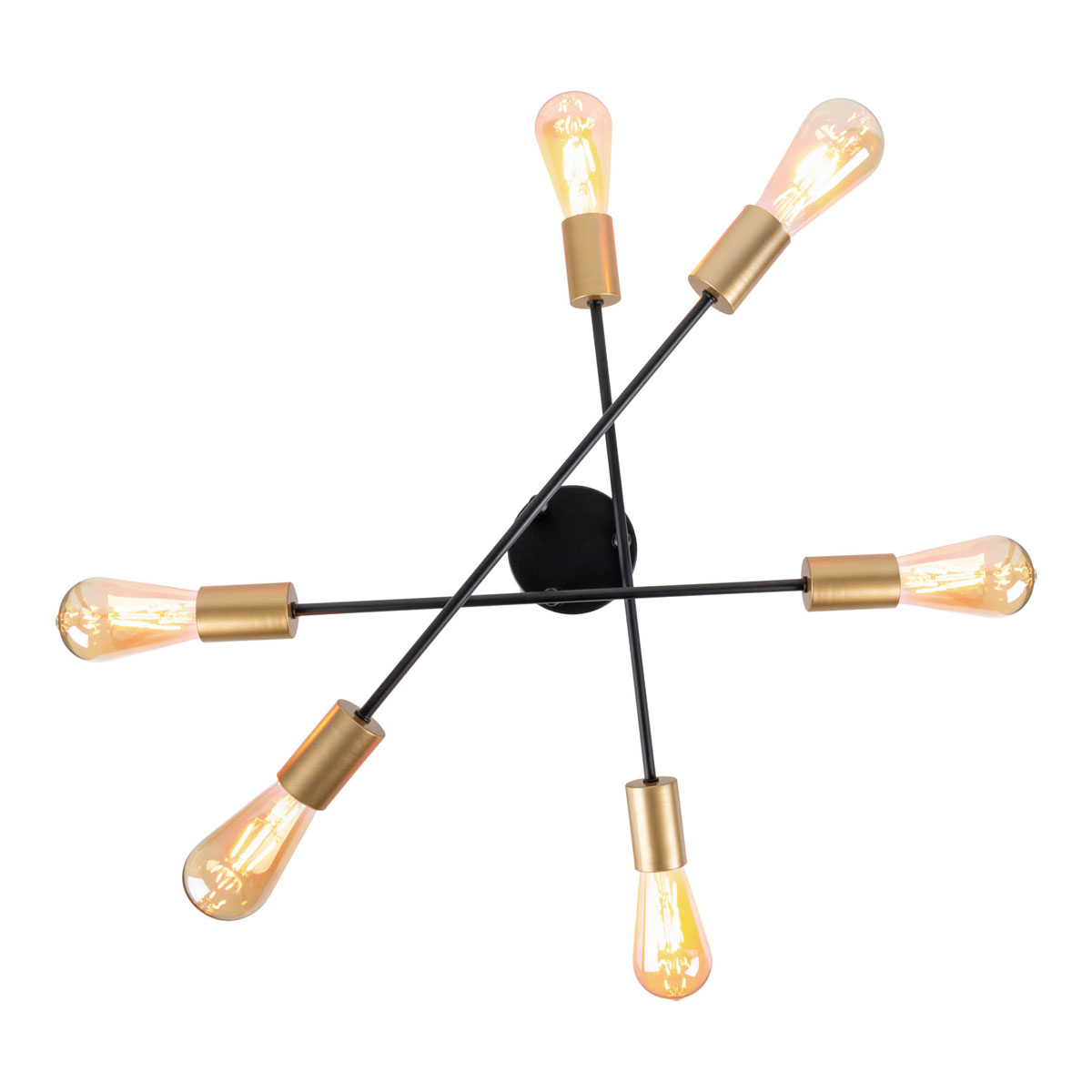 näve  Deckenleuchte Modo schwarz Metall 6er Bild 10