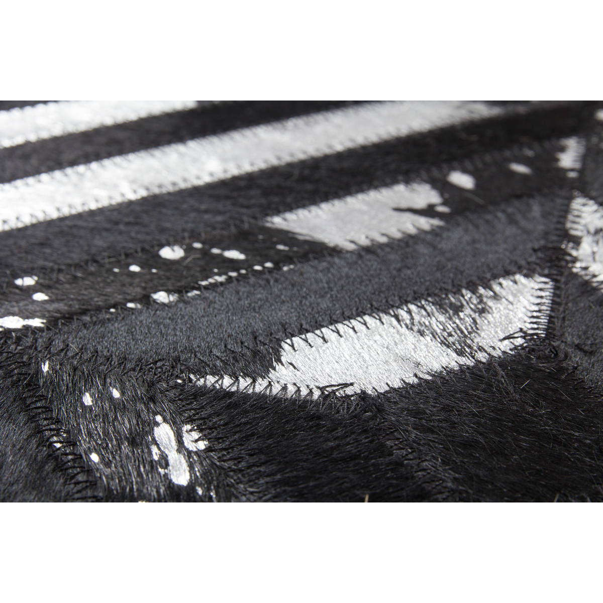 Lederteppich Spark 410 schwarz/silber Bild 3