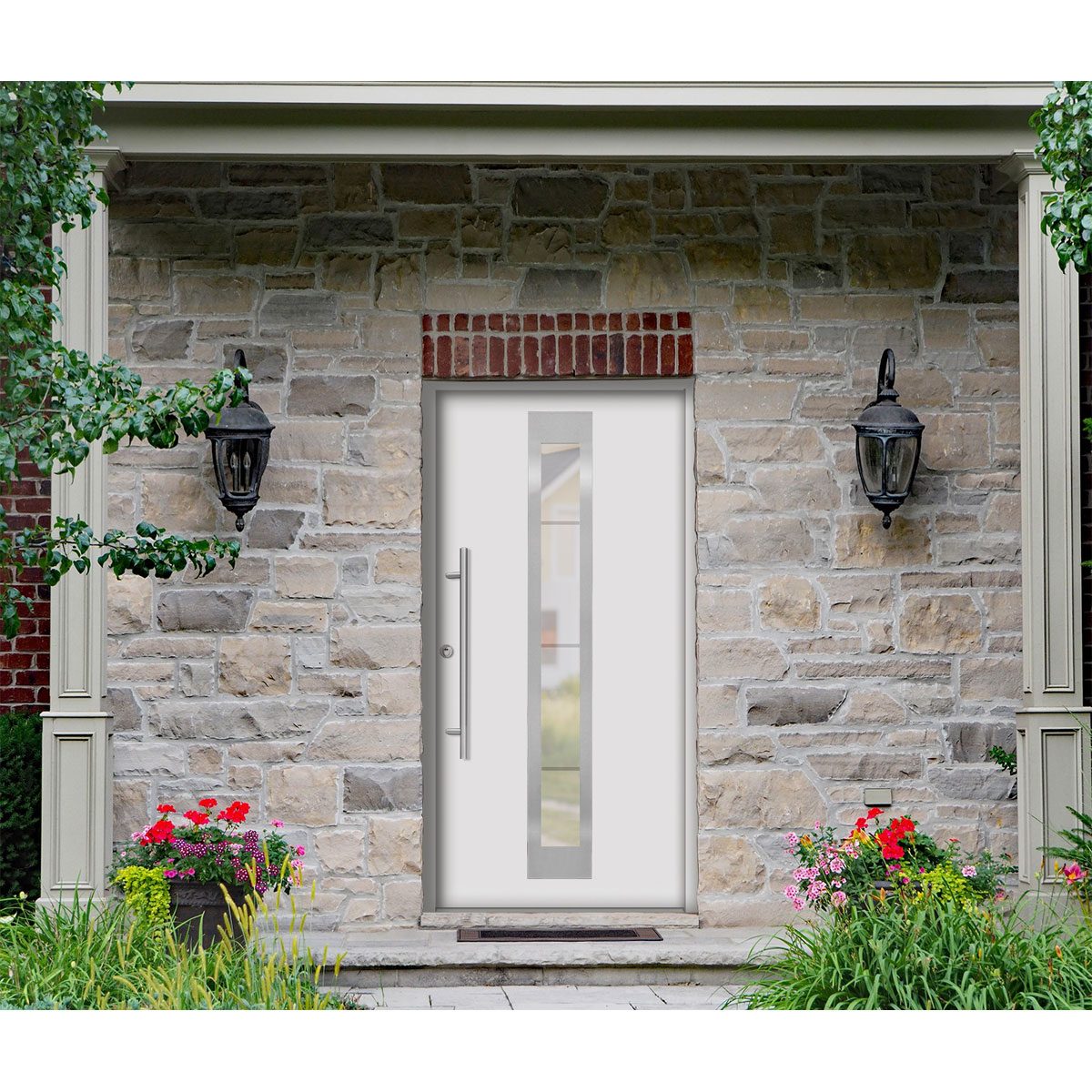 SplenDoor  Premium-Haustür Passivedoor Malmo RC2 energiesparend einbruchsicher weiss 100 x 210 cm links Bild 2