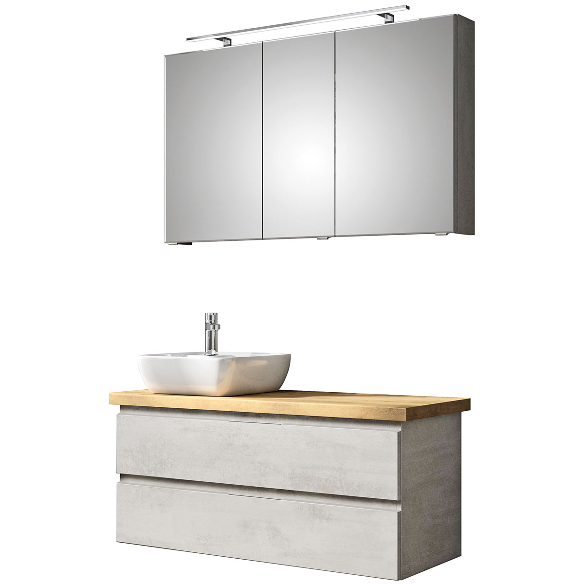 Pelipal Badmöbel-Set Baleo hellgrau Bild 1