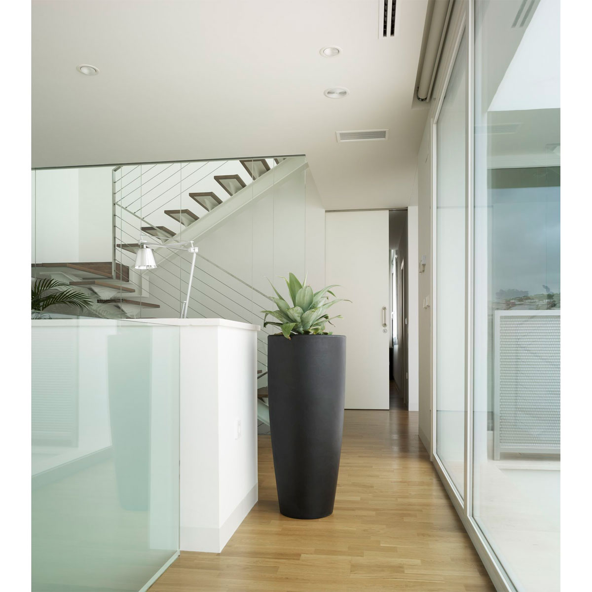 NewGarden LED-Blumentopf Bambu 90 Ø 40 cm schwarz Bild 2