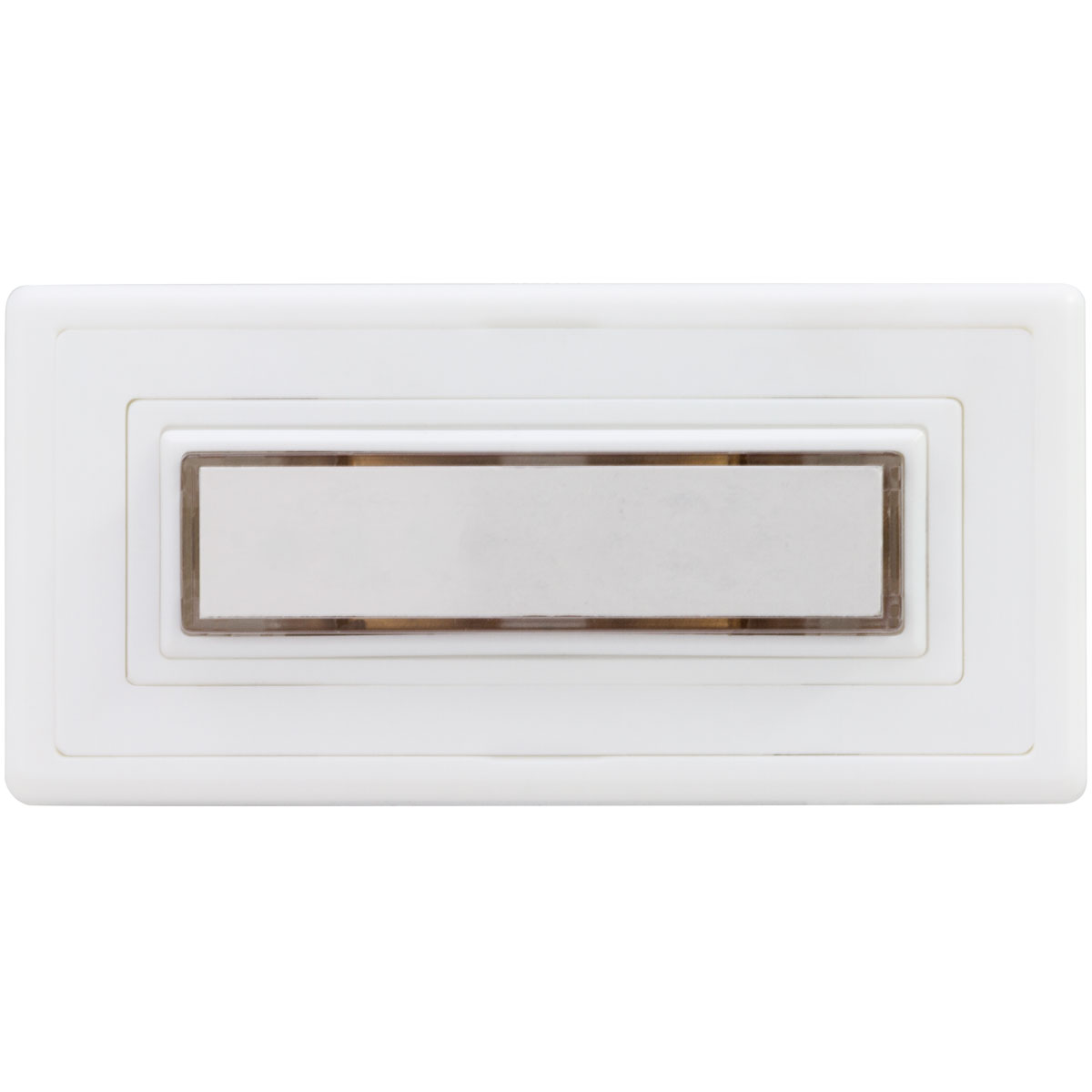 REV Ritter  Klingeltaster Aufputz Kunststoff 1-fach mit Namensschild beleuchtbar weiß