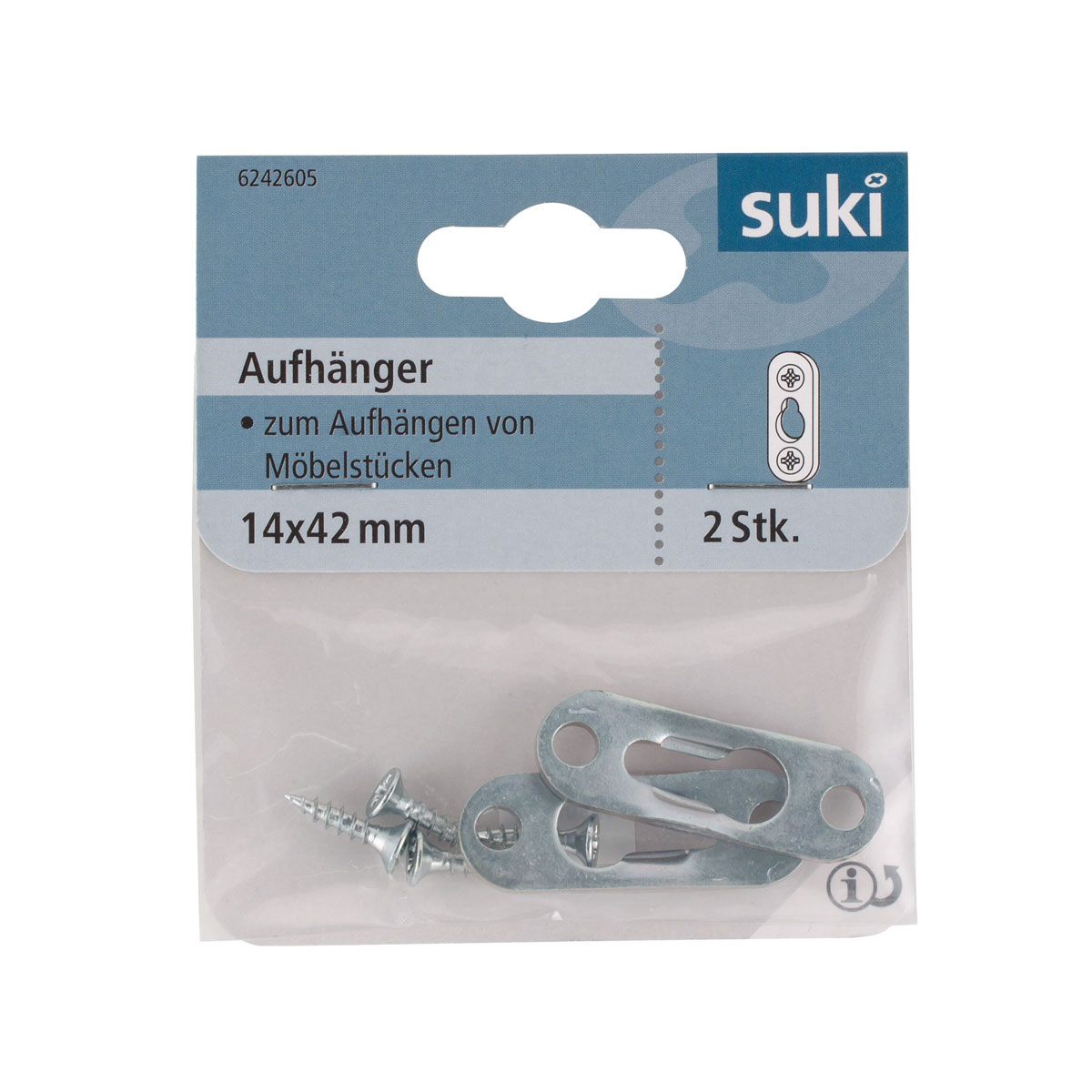 Suki Aufhänger verzinkt 64 mm 2 Stück Bild 1