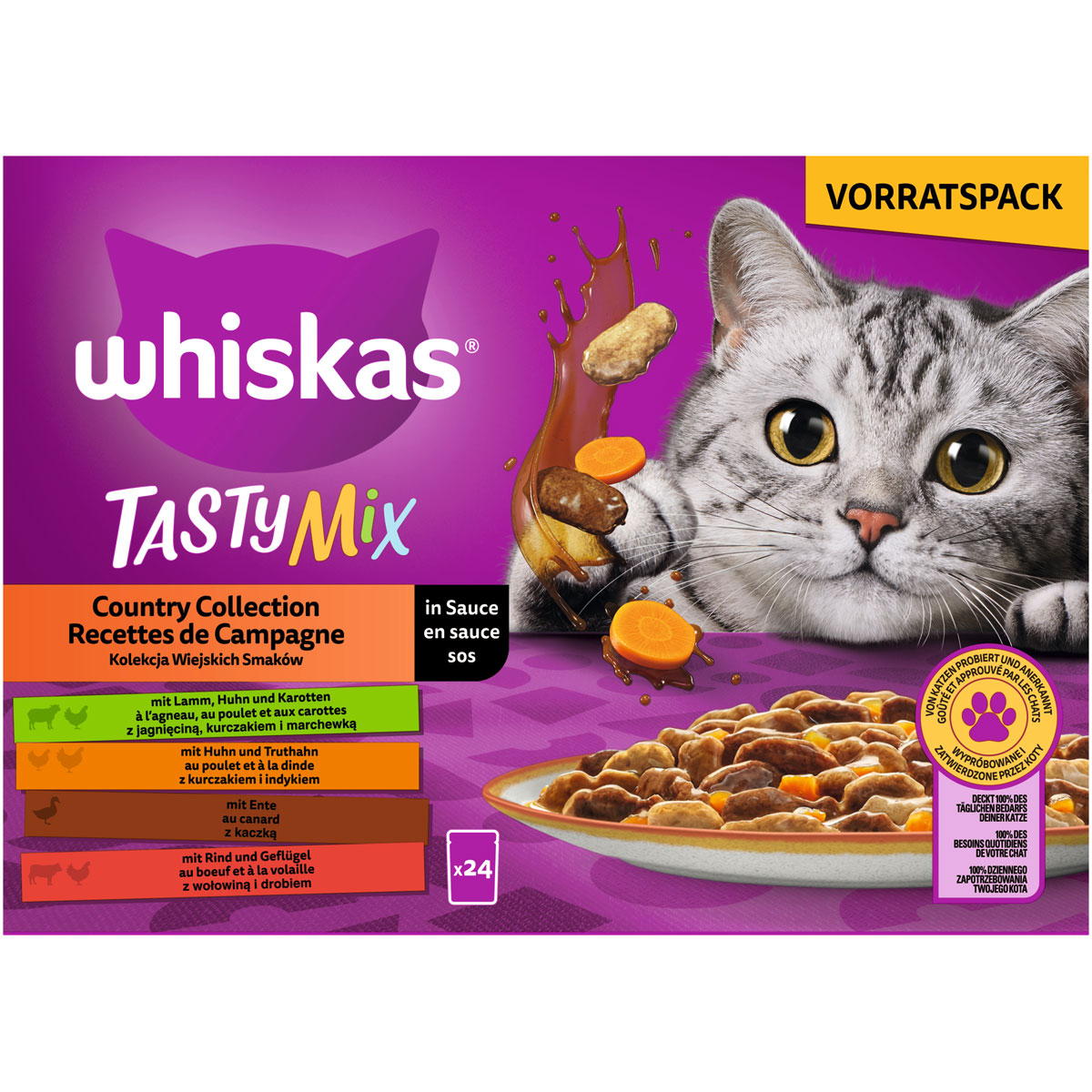 Whiskas Multipack Country Collection in Sauce 24 x 85 g Bild 2