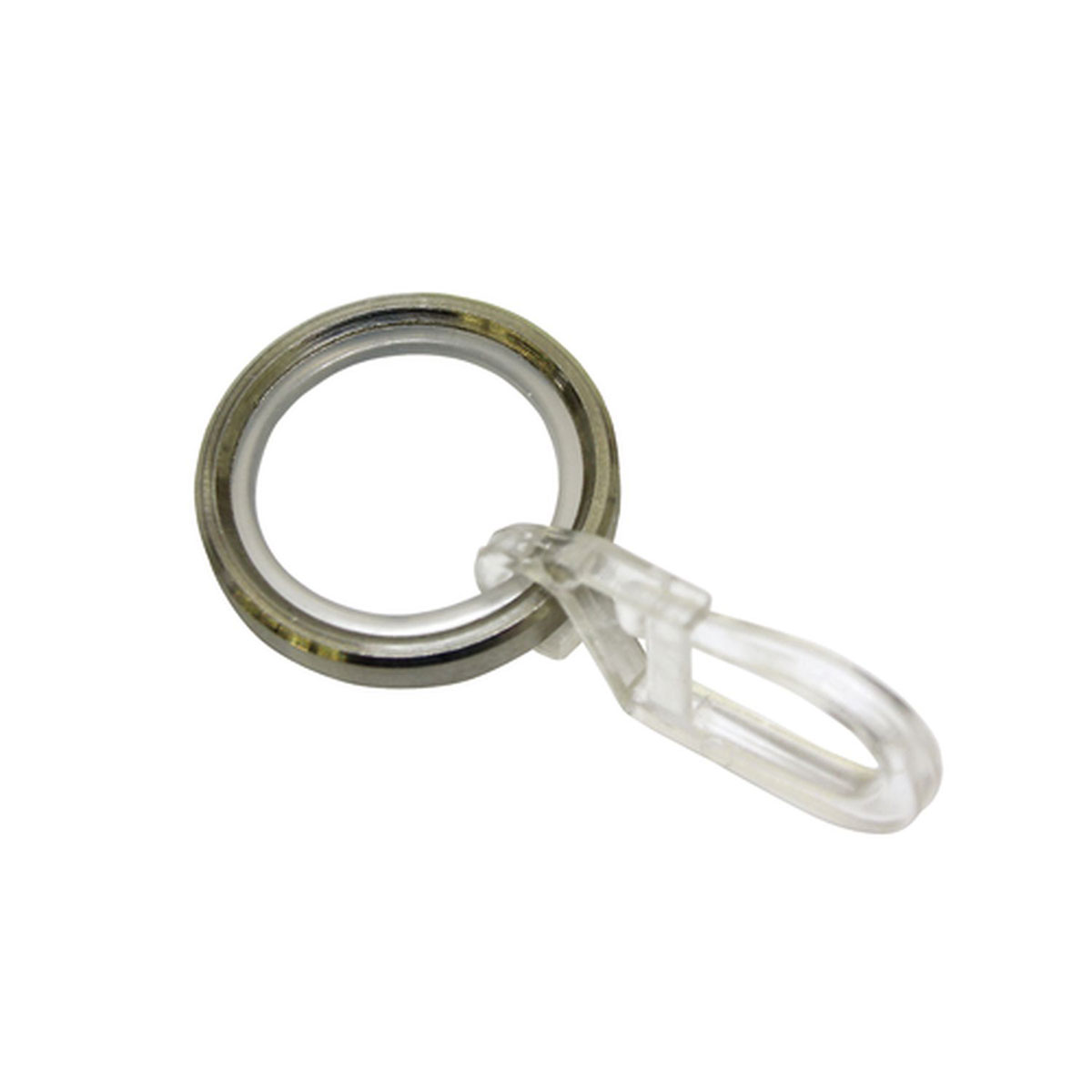 Gardinia Gardinenringe mit Gleiteinlage für Durchmesser 12 mm Edelstahl