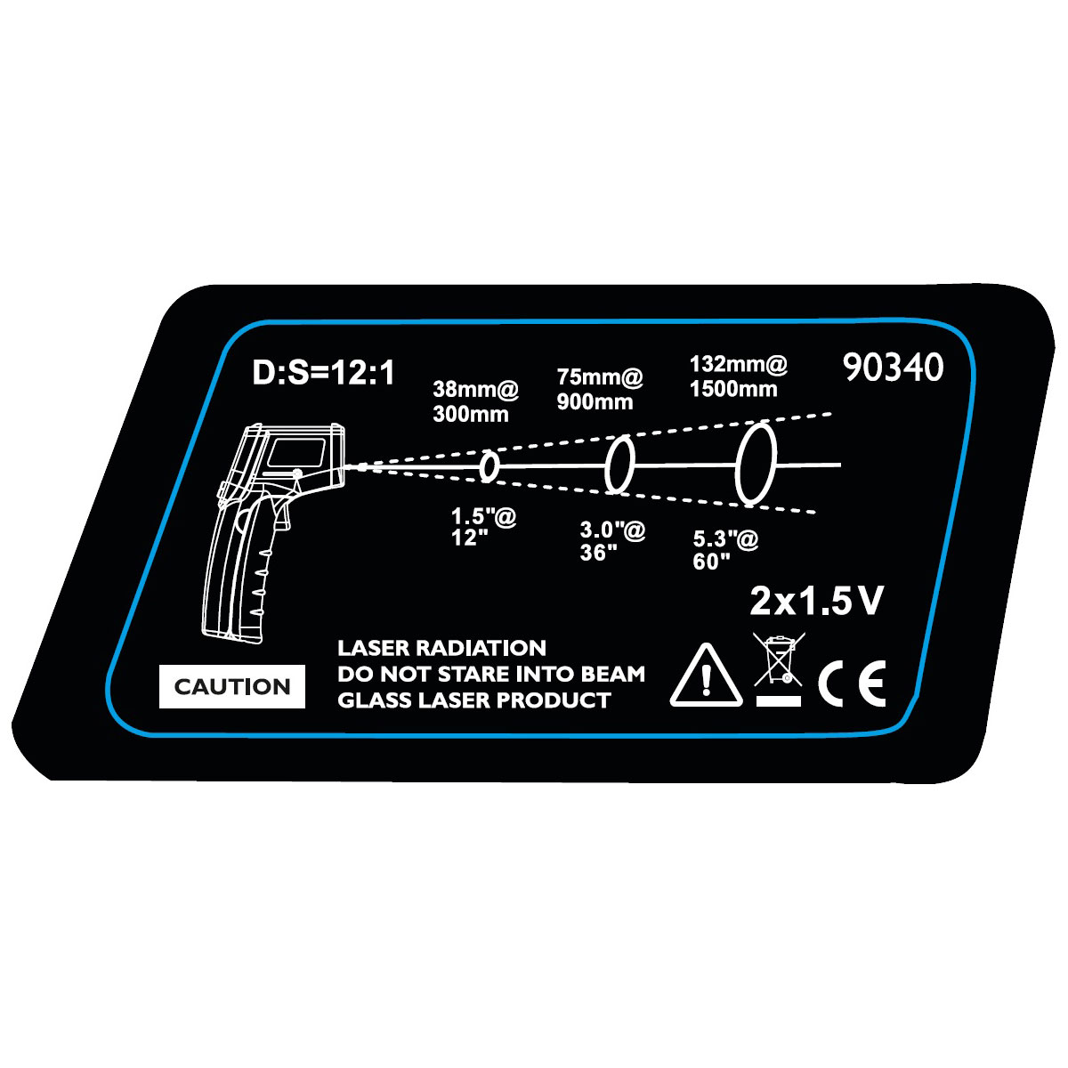 COZZE Infrarot-Thermometer mit Tasche Bild 5