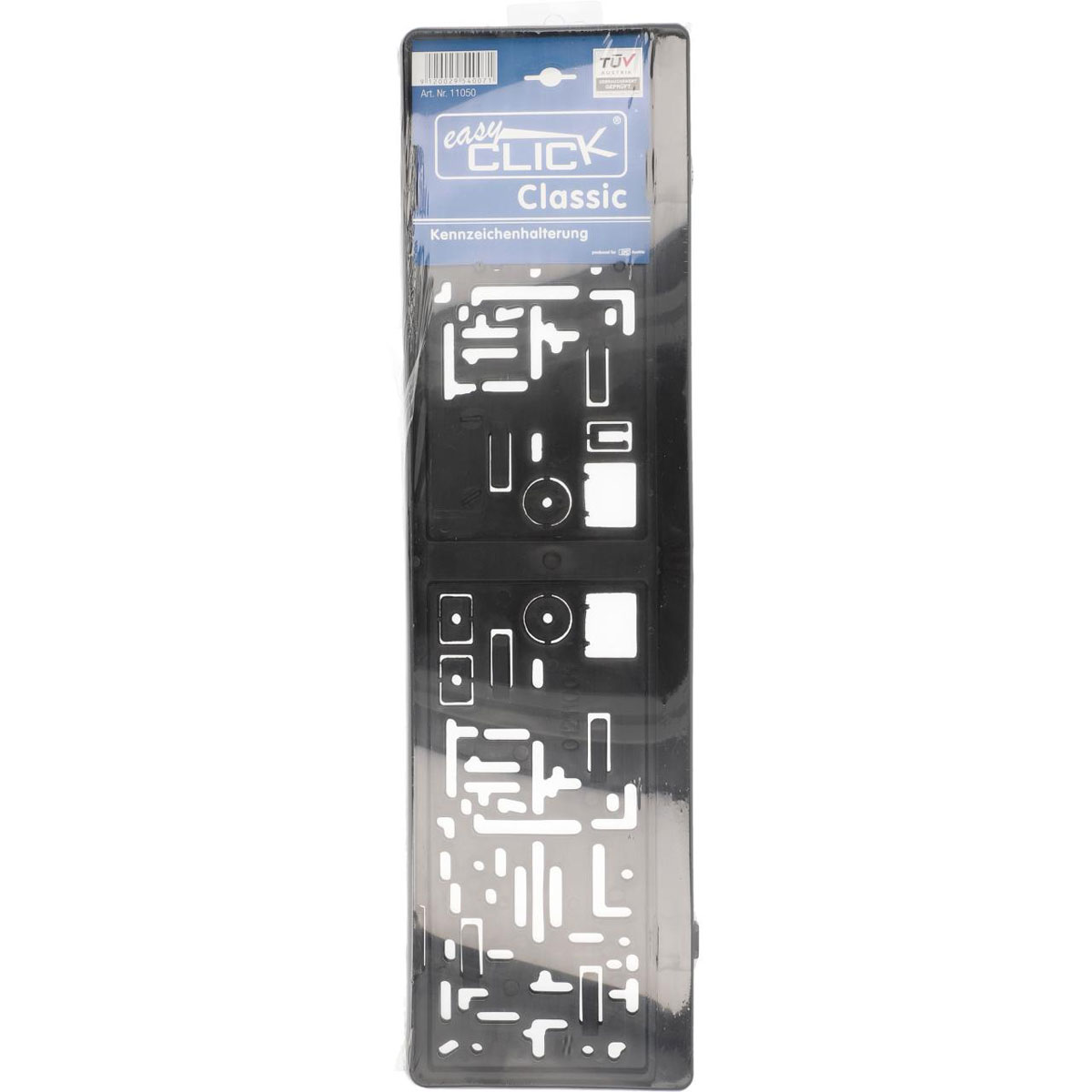 EASY CLICK Kennzeichenhalter Classic schwarz