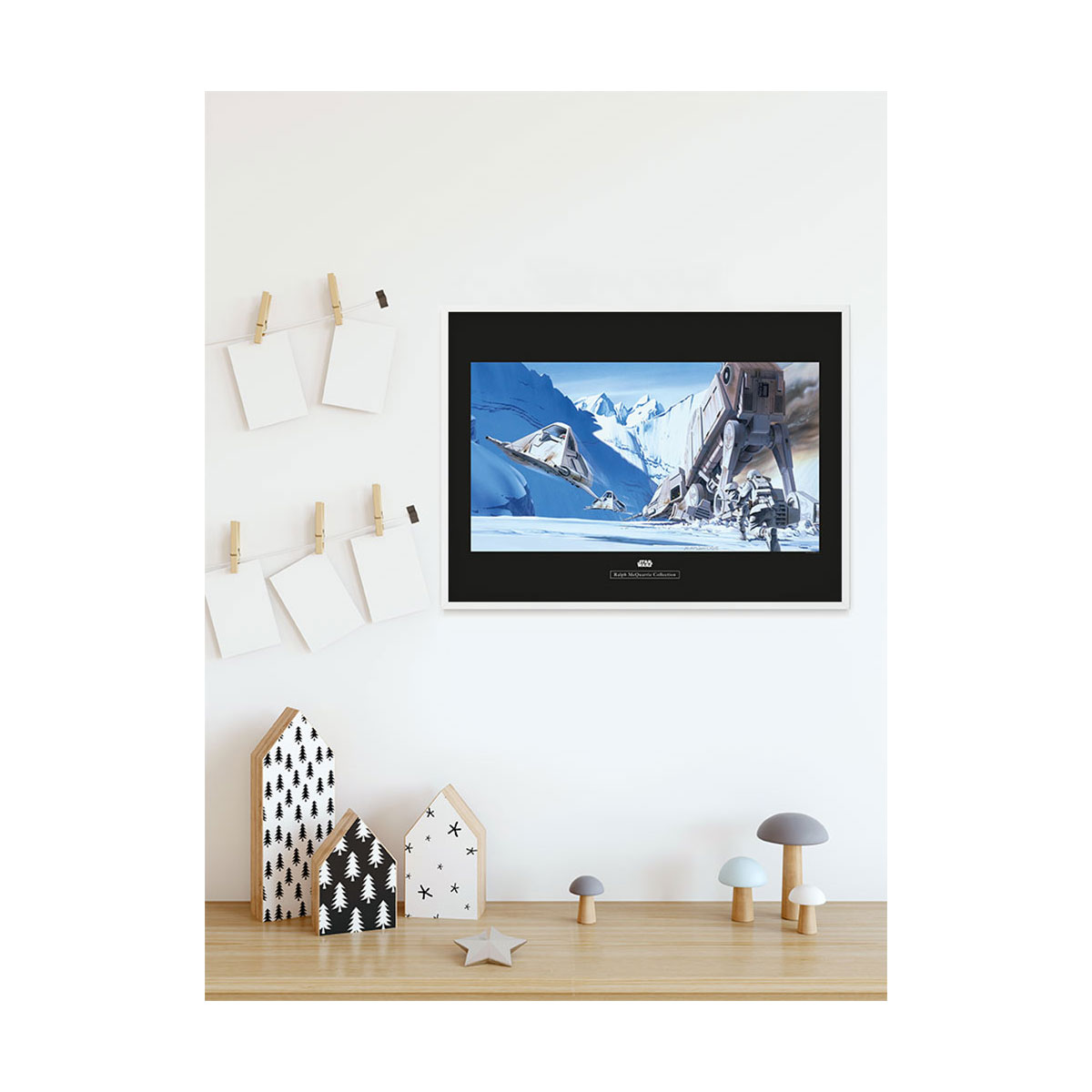 Komar  Wandbild Star Wars Classic Hoth Battle Snowspeeder 50x40 cm Bild 5