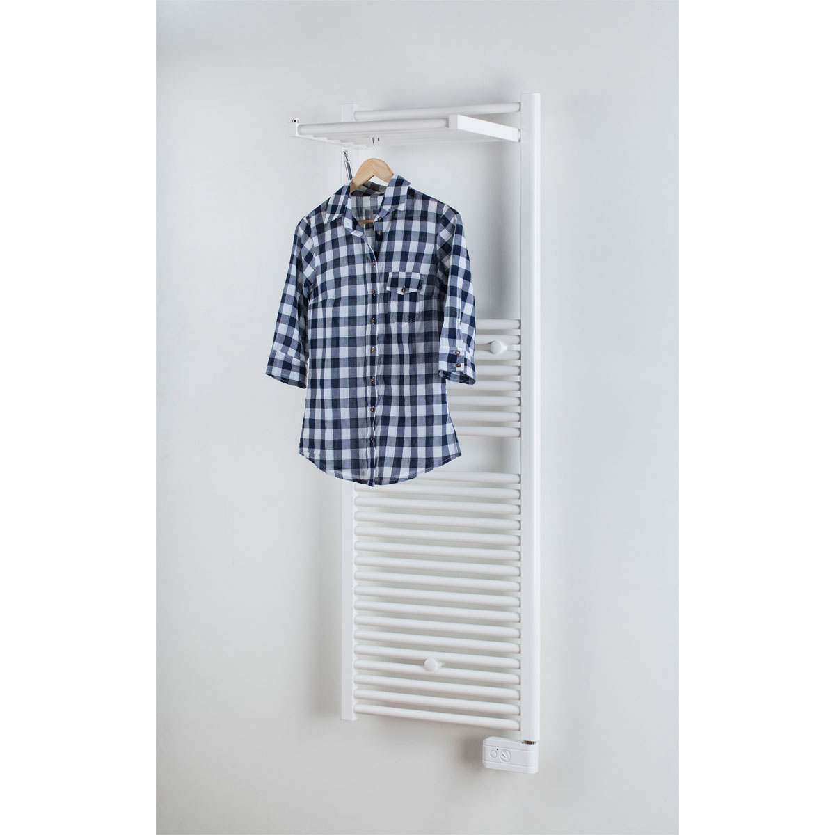 Ximax  Elektrischer Handtuchwärmer Bianca-E 1283 x 500 mm 559-609 Watt inkl Klappelement und Heizstab Weiß