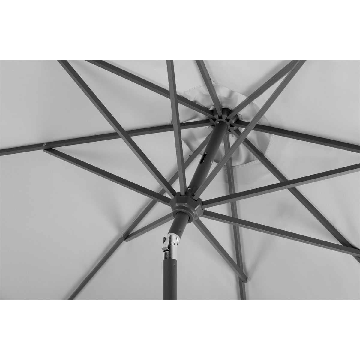 Schneider Schirme Sonnenschirm Orlando 270 cm silbergrau Bild 3