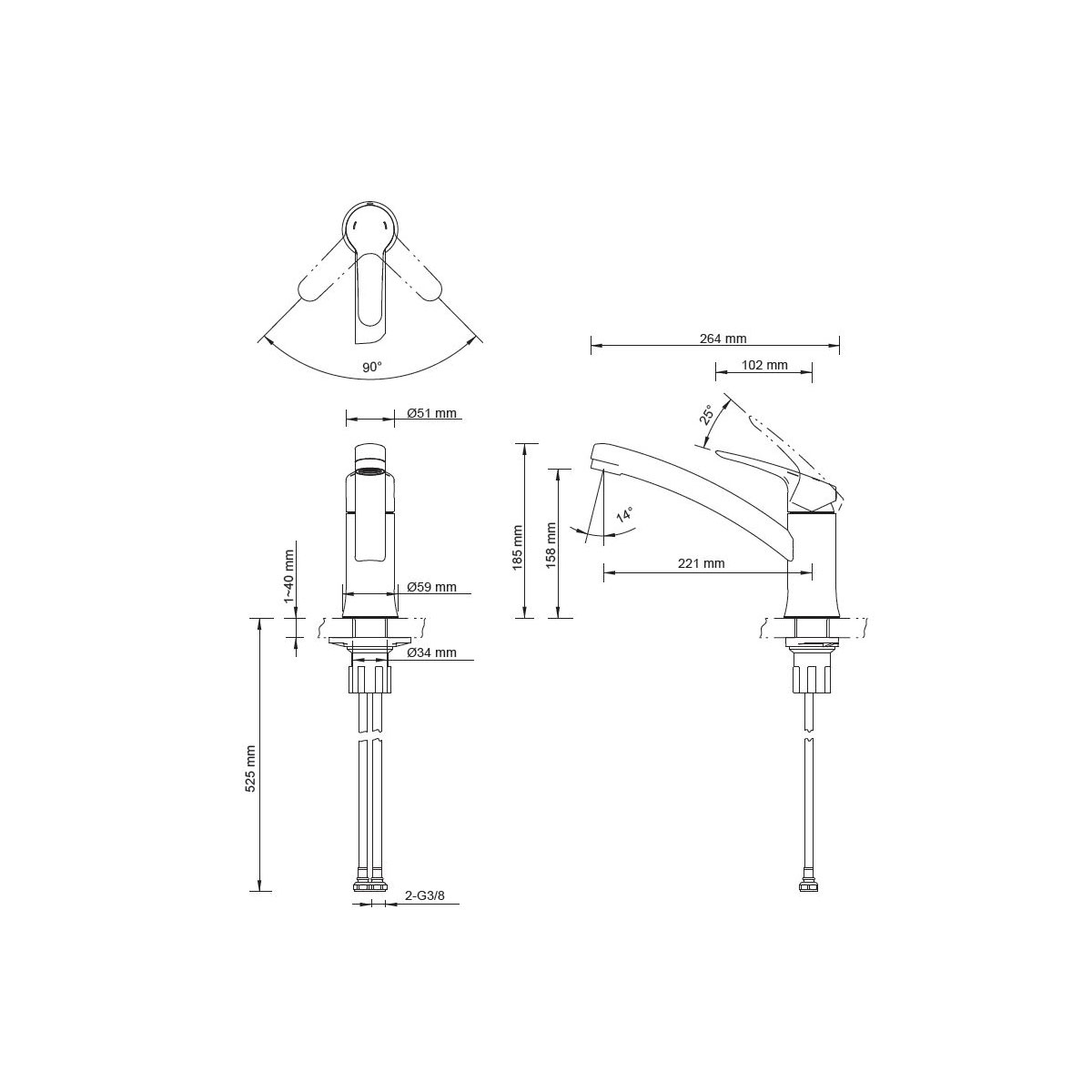 Lenz  Küchenarmatur KIRA Edelstahloptik Bild 3