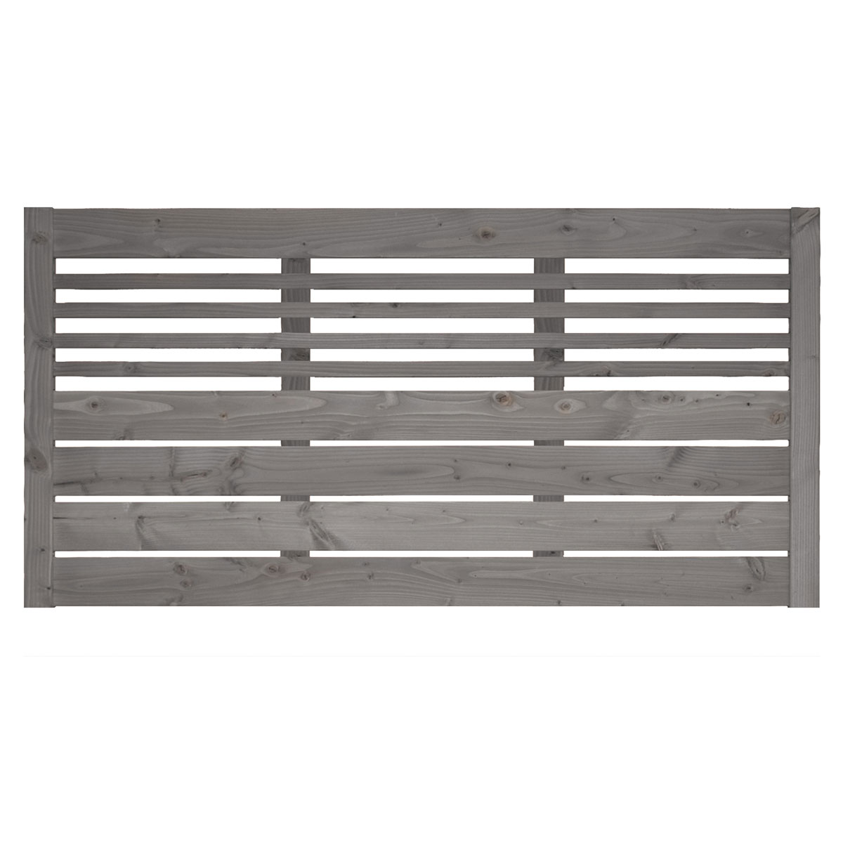Zaunserie Aalborg Zaunfeld 180 x 90 cm Fichte basaltgrau lasiert