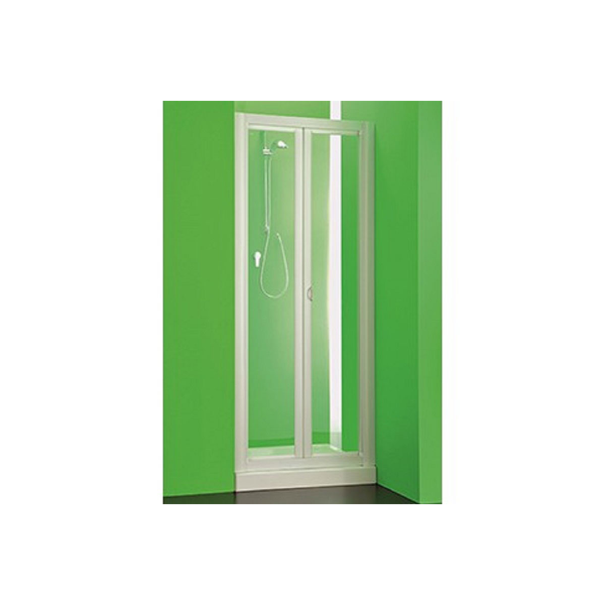 FORTE Nischendusche Klappsystem Domino 76 - 81 cm Duschwand Bild 3