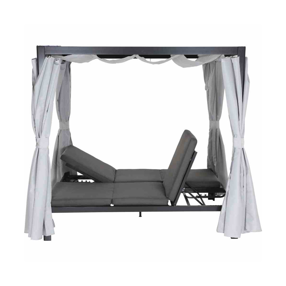 Siena Garden Sofabett „Waikiki“, mehrfach verstellbar, anthrazit/grau Bild 5