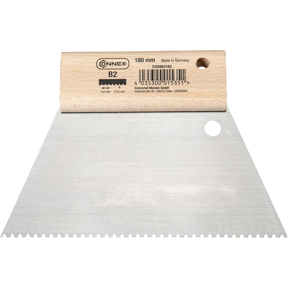 Connex Zahnspachtel 180 mm B2