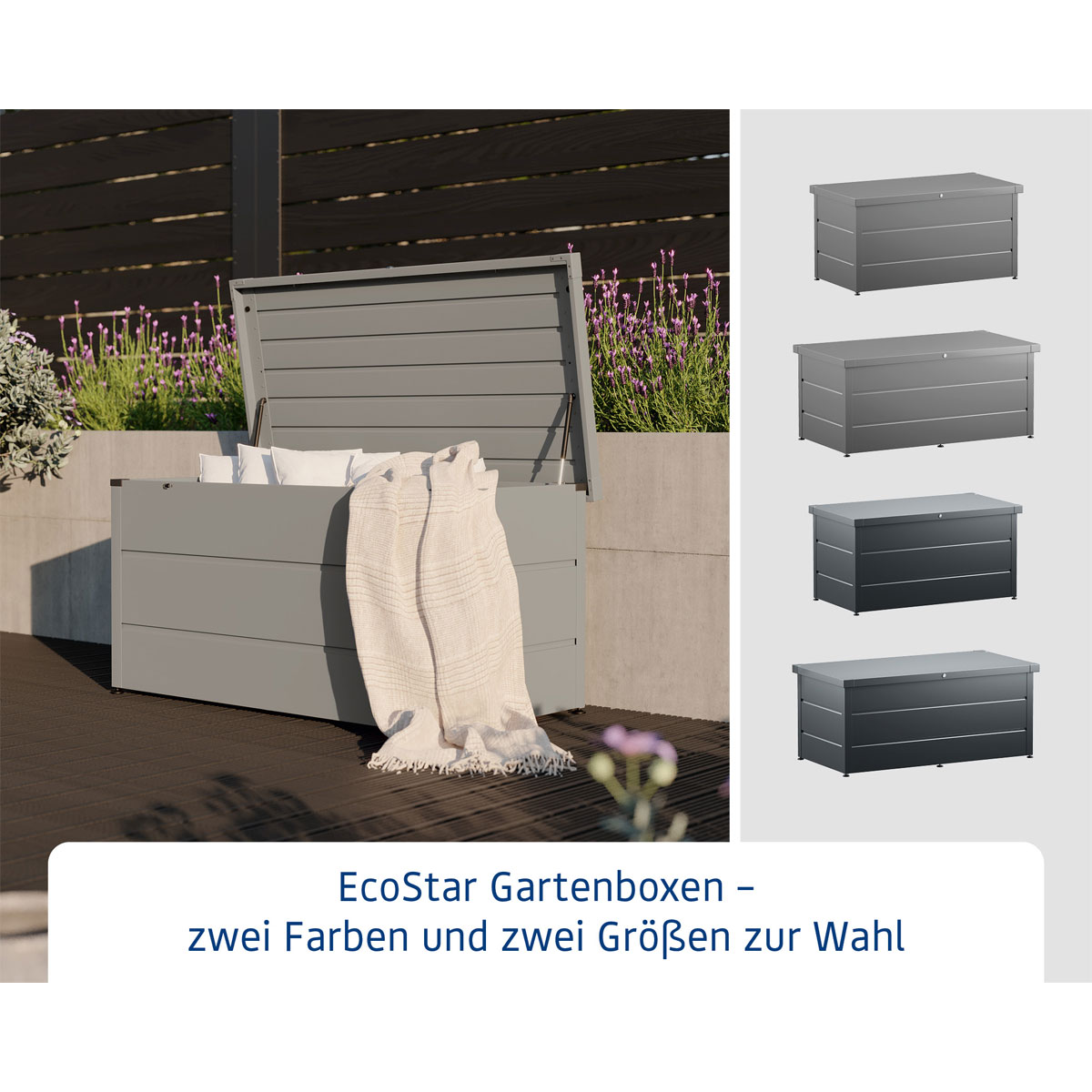EcoStar  Gartenbox Elegant 1620 RAL9007 Bild 16