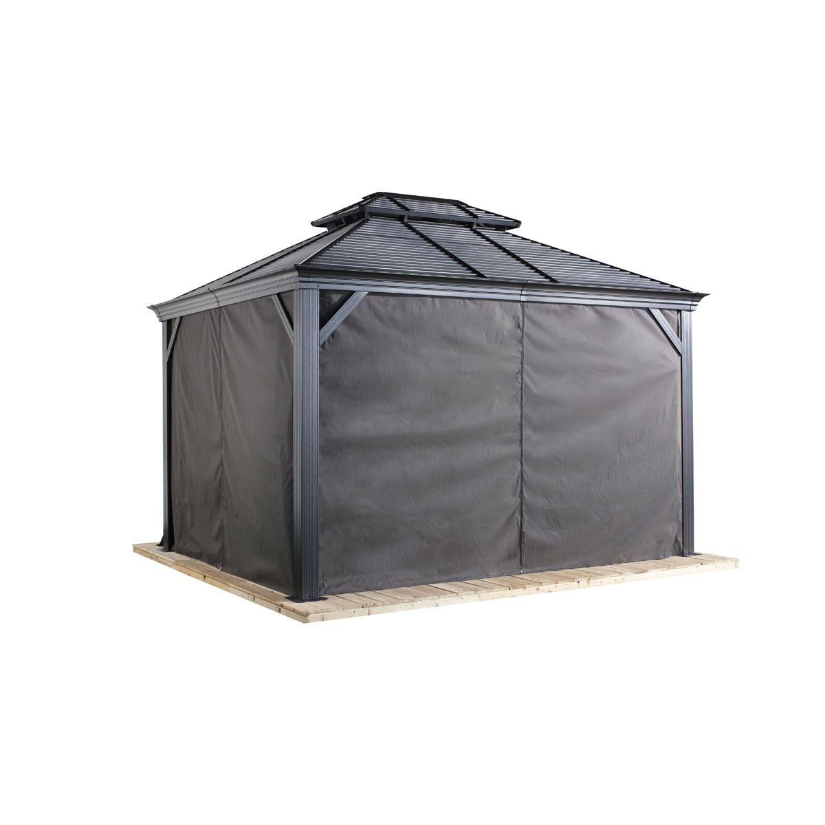 Sojag Vorhang-Set für Mykonos & Moreno 1014 Dunkelgrau