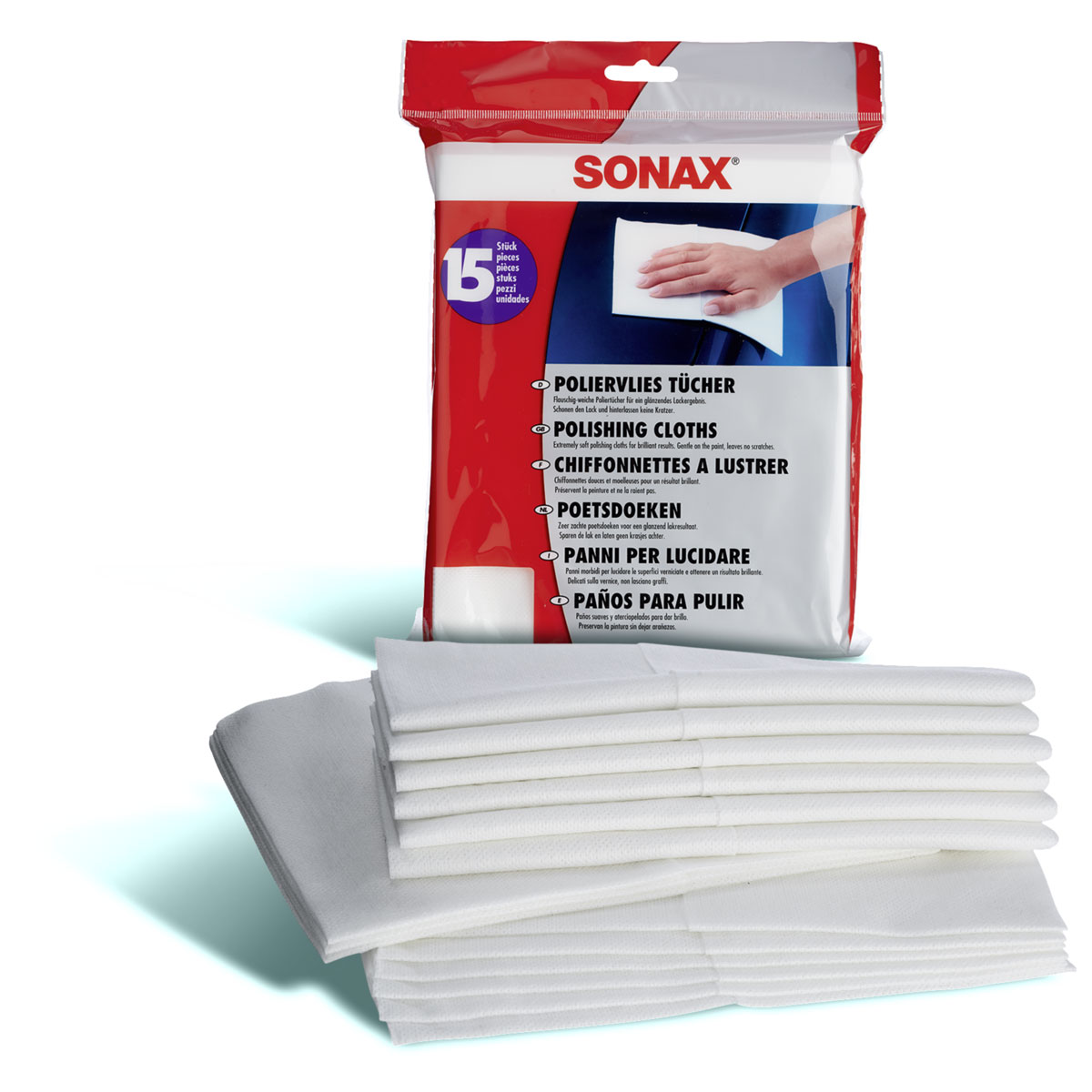Sonax  Poliervlies 15 Stück