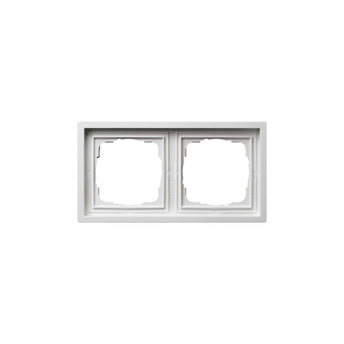 Gira Abdeckrahmen Flächenschalter 2-fach reinweiß