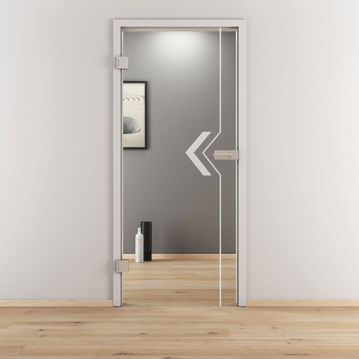 Novadoors Glasdrehtür NOVA 599 klar 83,4 x 197,2 cm Links