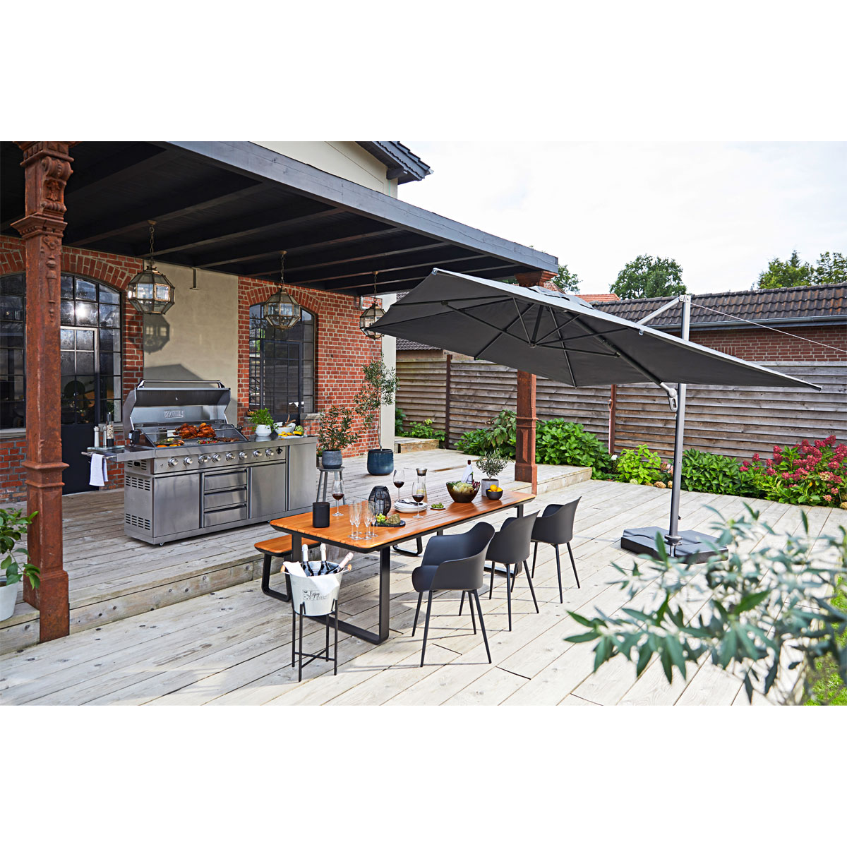 Haveson Gartentisch Montenegro 230 x 74 x 100 cm Bild 3