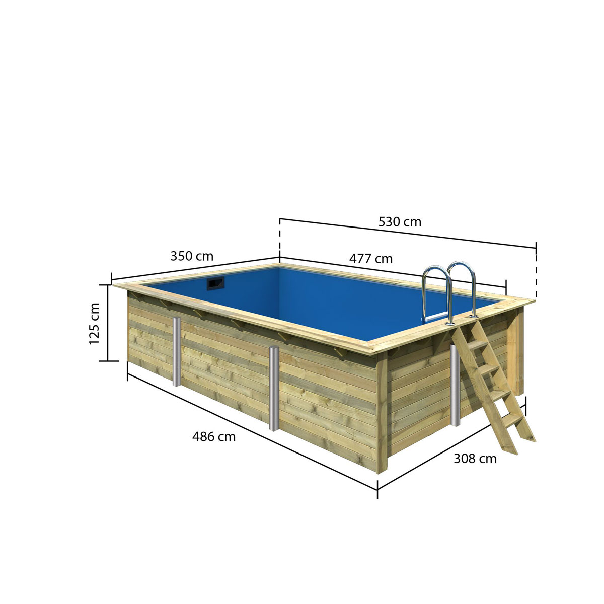 Karibu Pool Größe 3 44 mm Bild 2