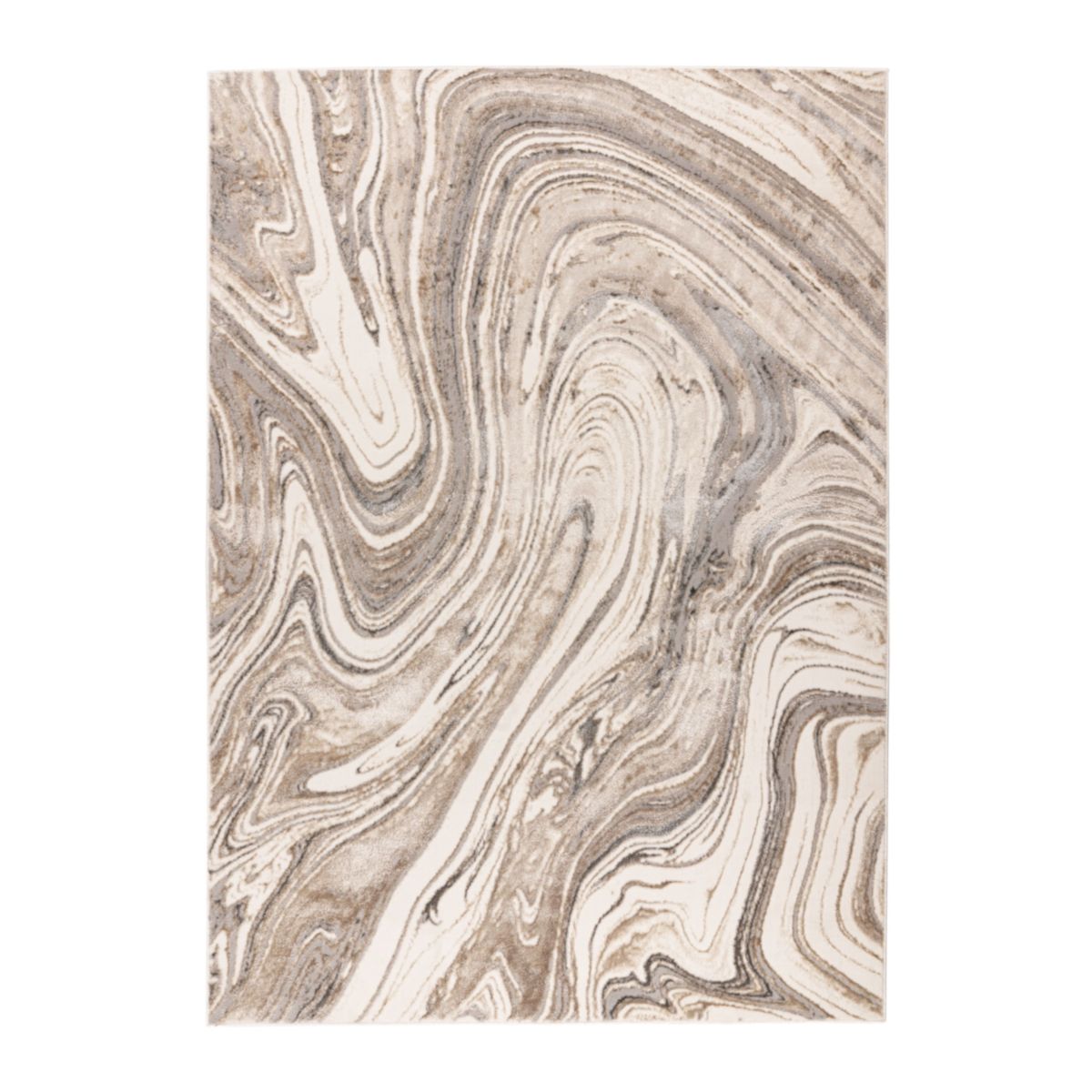 Chalk 125 Silber / Beige 160 x 230 cm