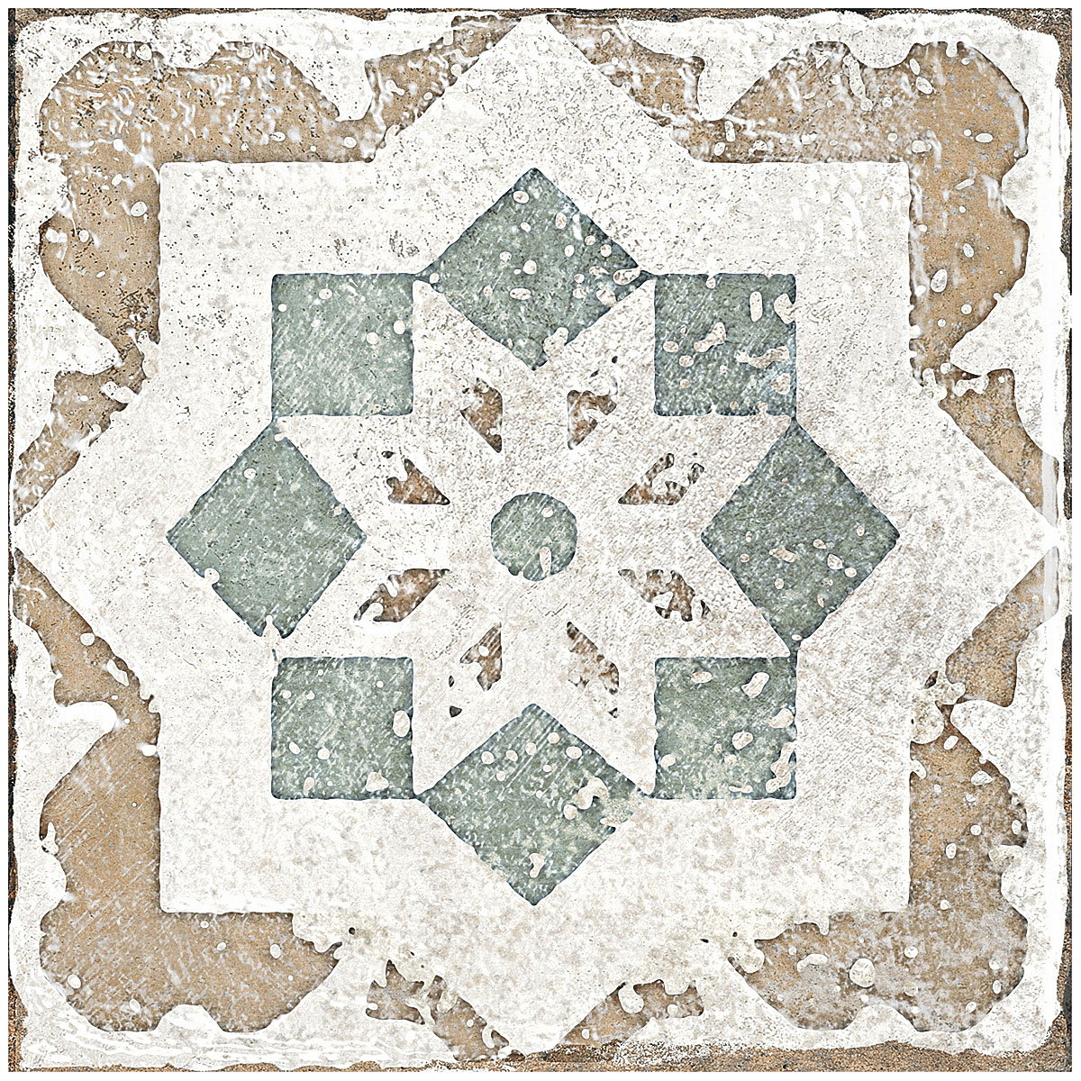 Feinsteinzeug Marrakesh Beige glasiert matt 20 x 20 x 1 cm Bild 2