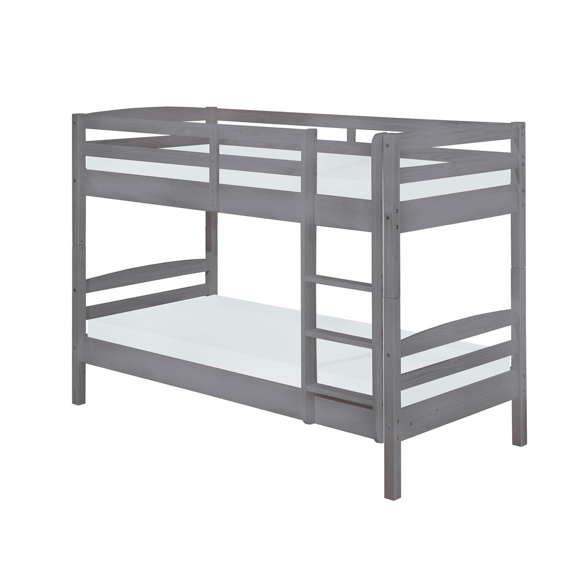 Inter Link Etagenbett Lavius mit Rost 90 x 200 cm grau