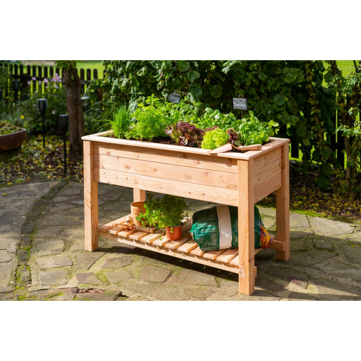 Westmann Hochbeet Emily inkl. Ablage 65x120x75cm Bild 2