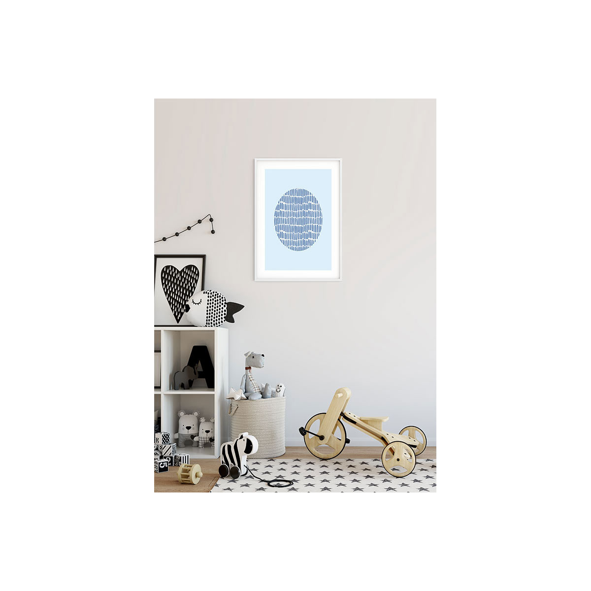 Komar  Wandbild Shelly Patterns Blue 30x40 cm Bild 3