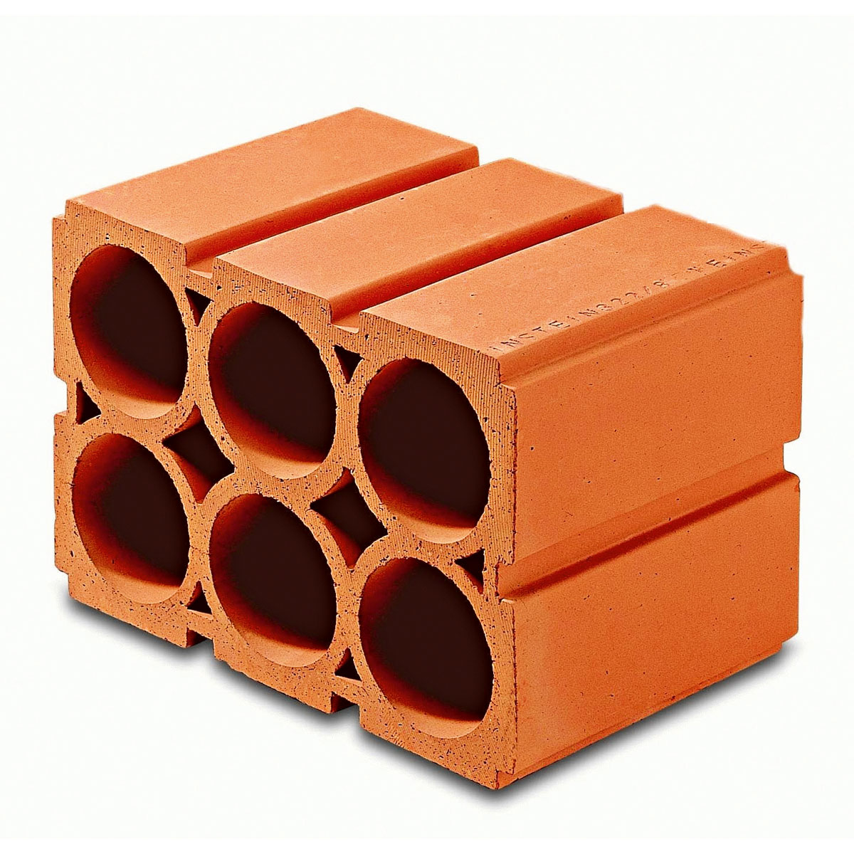 Weinlagerziegel 6-Loch 38 x 24,9 x 25 cm