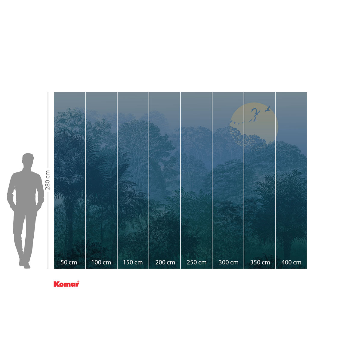 Komar  Vlies Fototapete Deep in the Jungle 400x280 cm Bild 3