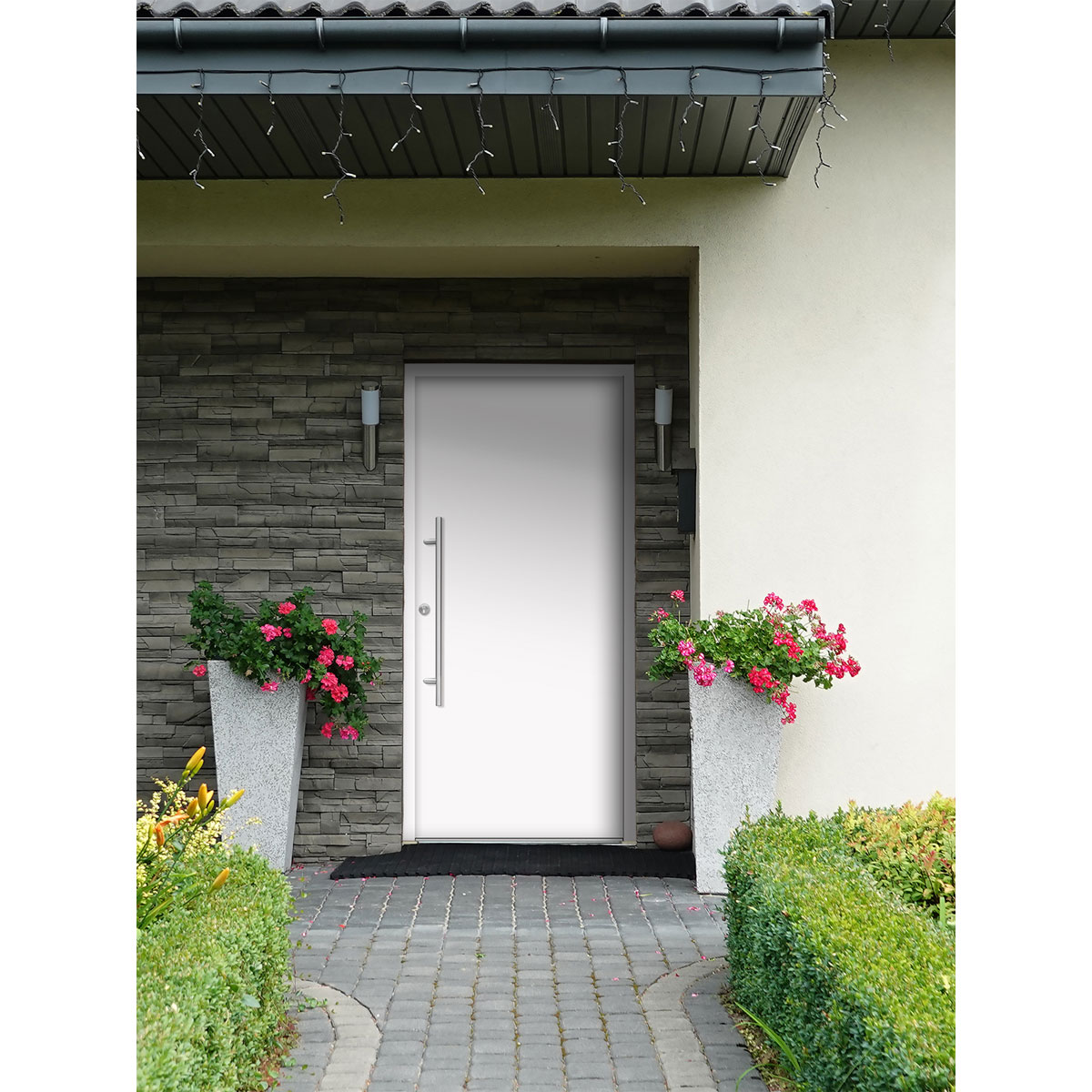 SplenDoor  Premium-Haustür Passivedoor Ribe energiesparend weiss 100 x 200 cm links Bild 2