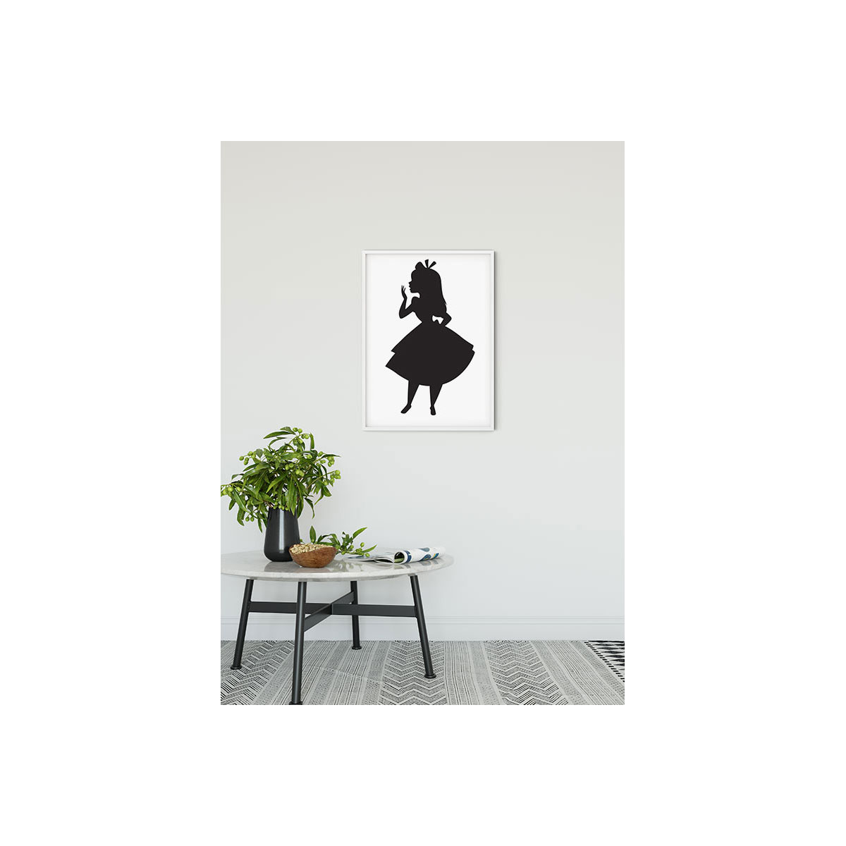 Komar  Wandbild Alice Silhouette 40x50 cm
