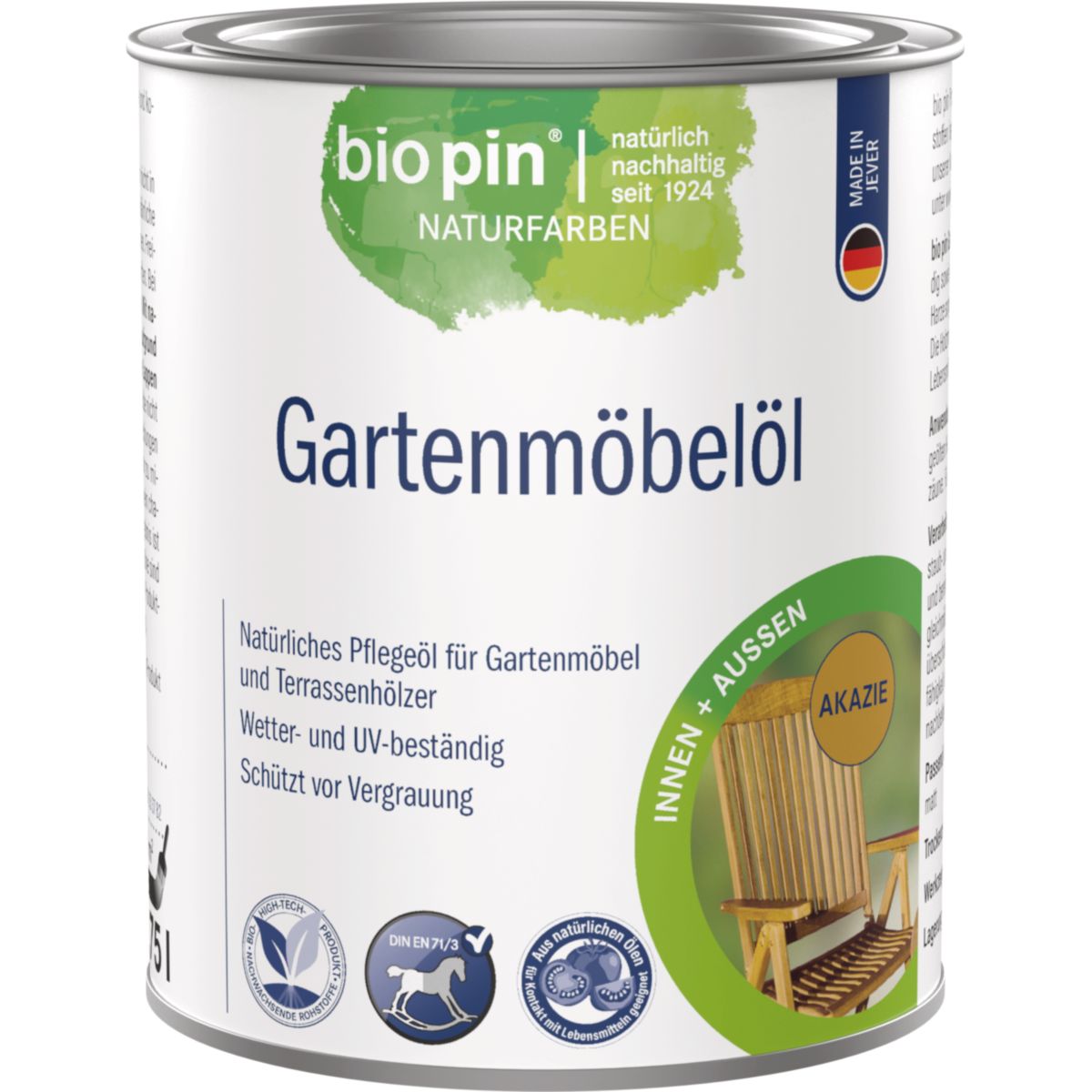 Biopin Gartenmöbelöl AKAZIE 0,750 l