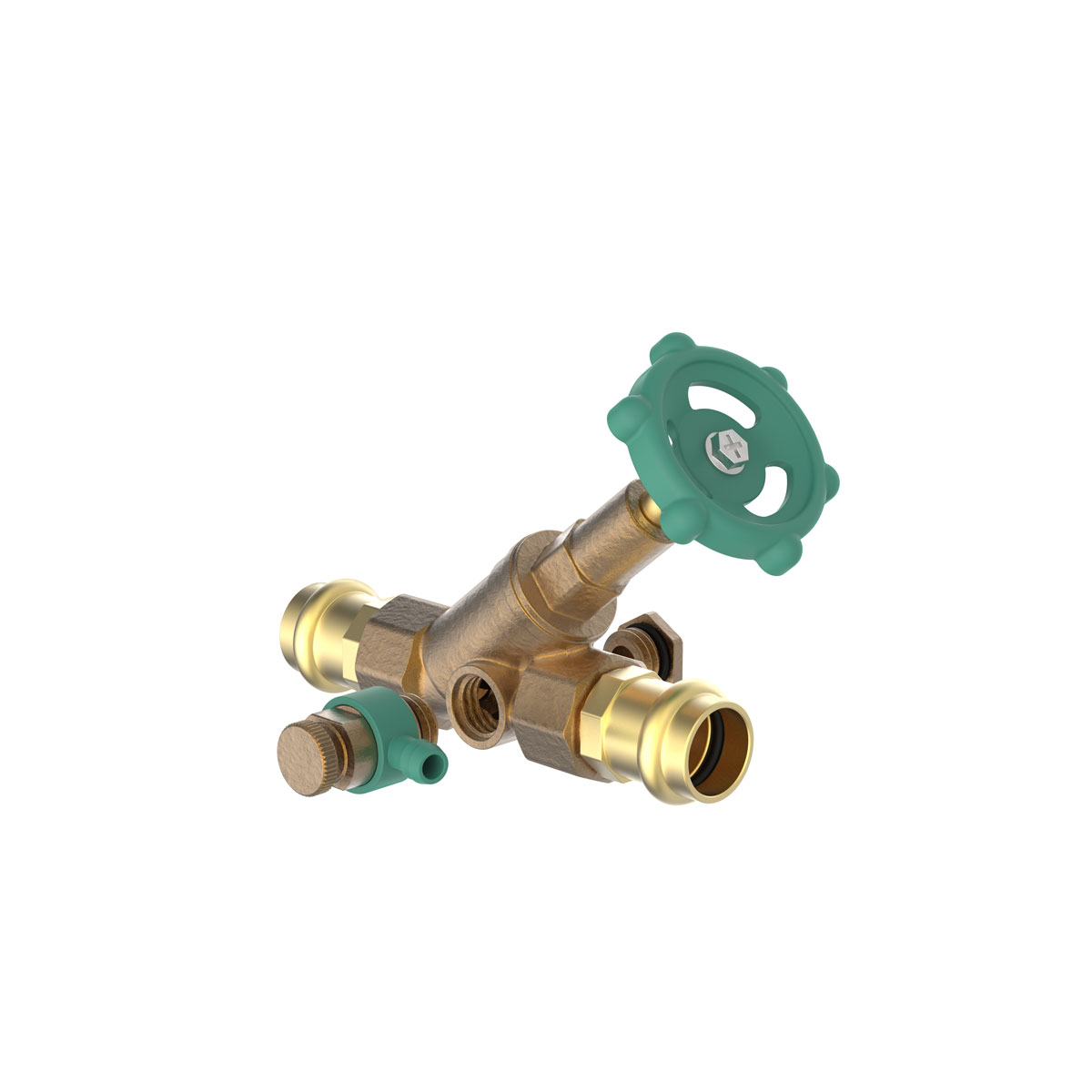 Kirchhoff Schraegsitzventil 18 mm mit Entleerung V-Press Bild 1