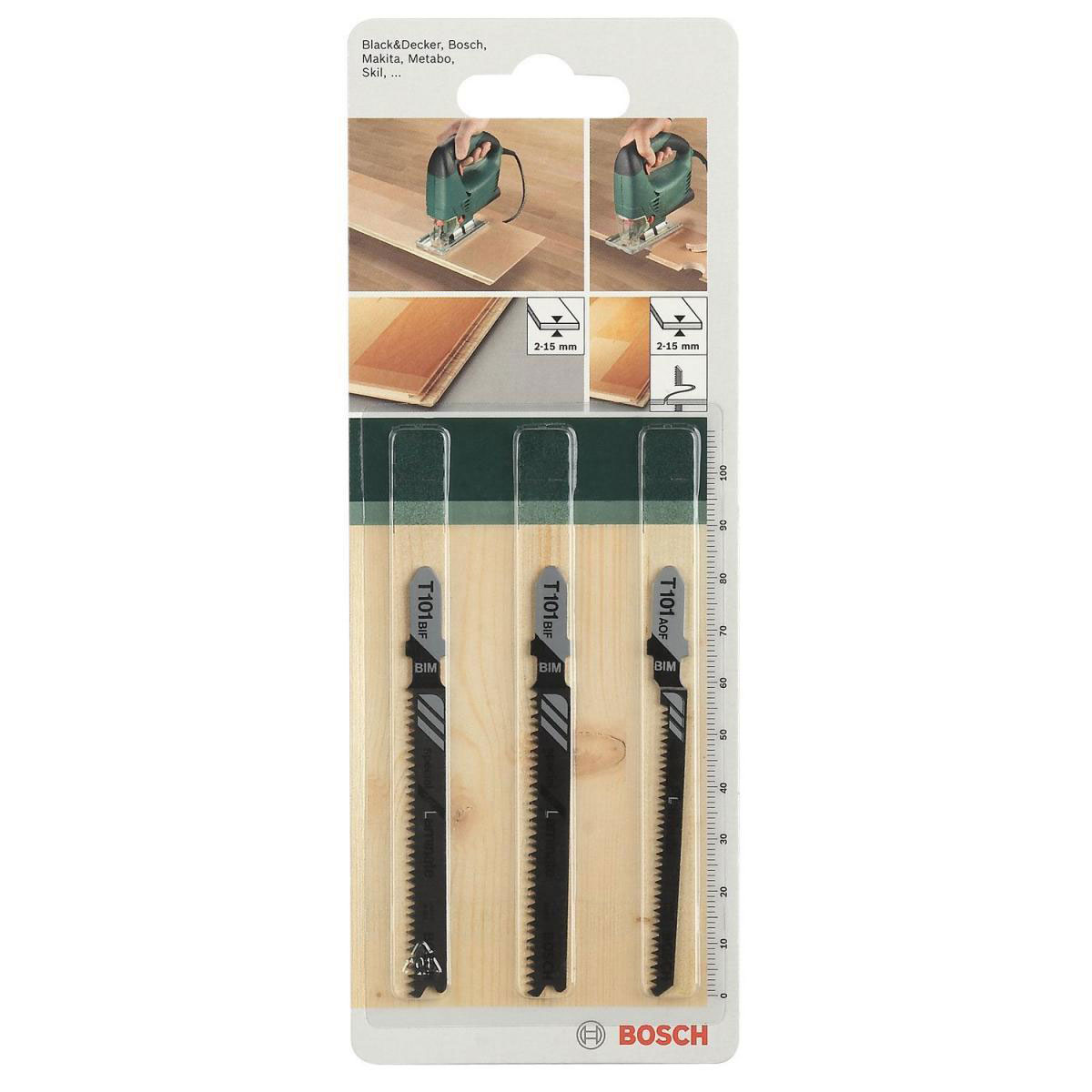 Bosch  DIY Stichsägeblattset BIM T 101 BIF/T 101 AOF 3- teilig  Bild 3