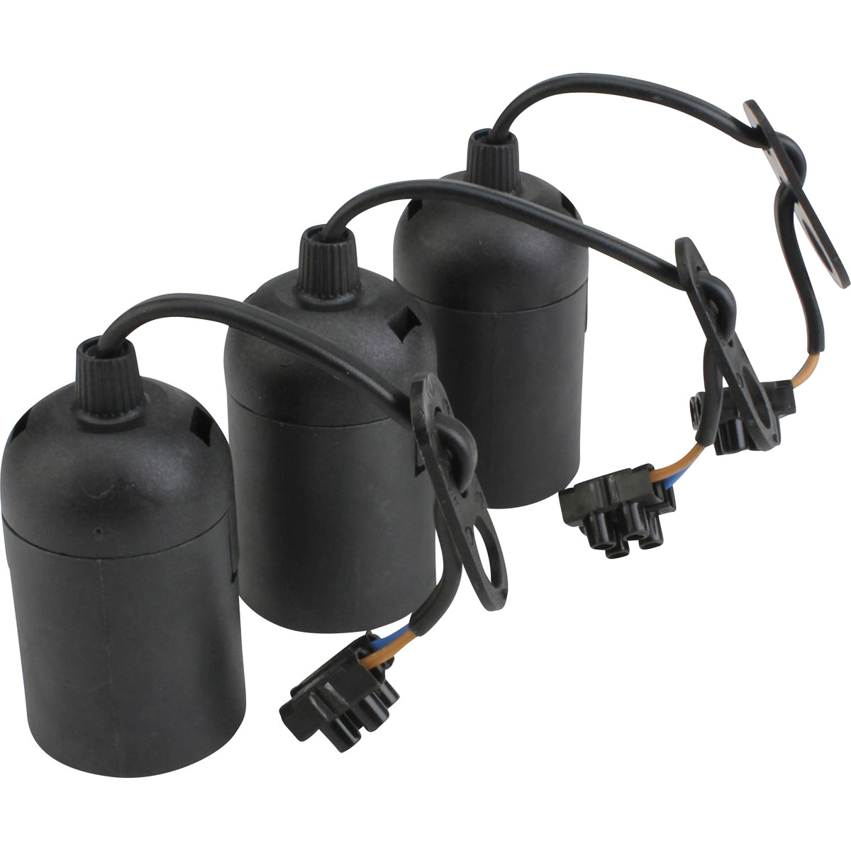 Basic Lampenfassungsset schwarz 3er-Pack Bild 2