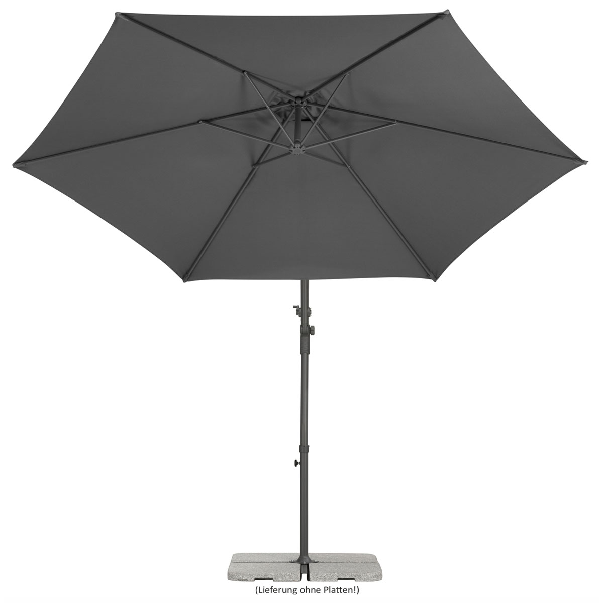 Schneider Schirme Sonnenschirm Genua Durchmesser 300 cm anthrazit Bild 3