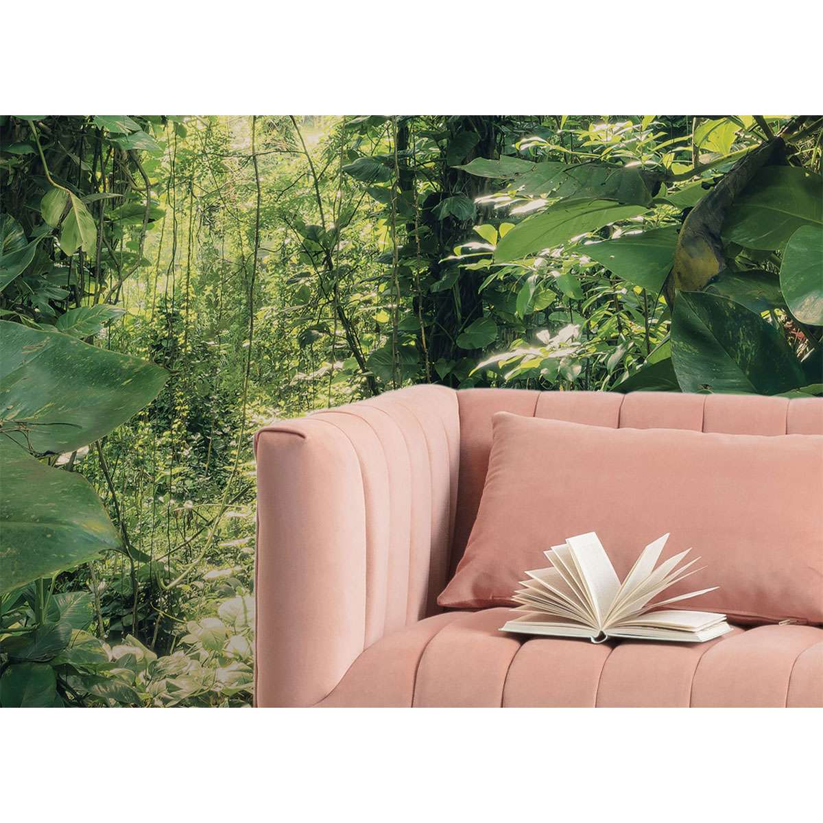 Komar  Vlies Fototapete Green Leaves 450x280 cm Bild 8