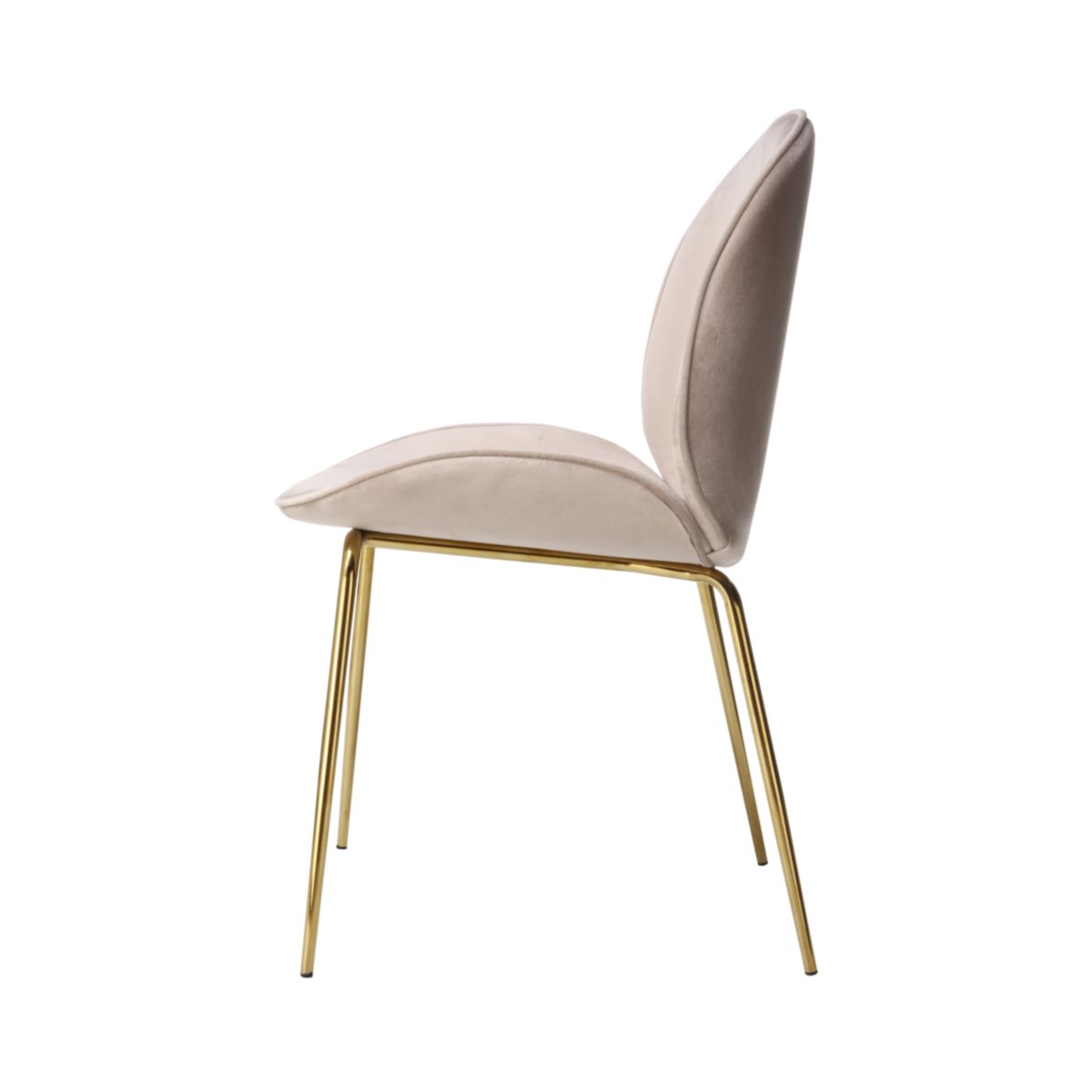 Stuhl Charlize 110 2er-Set Beige / Messing Bild 4